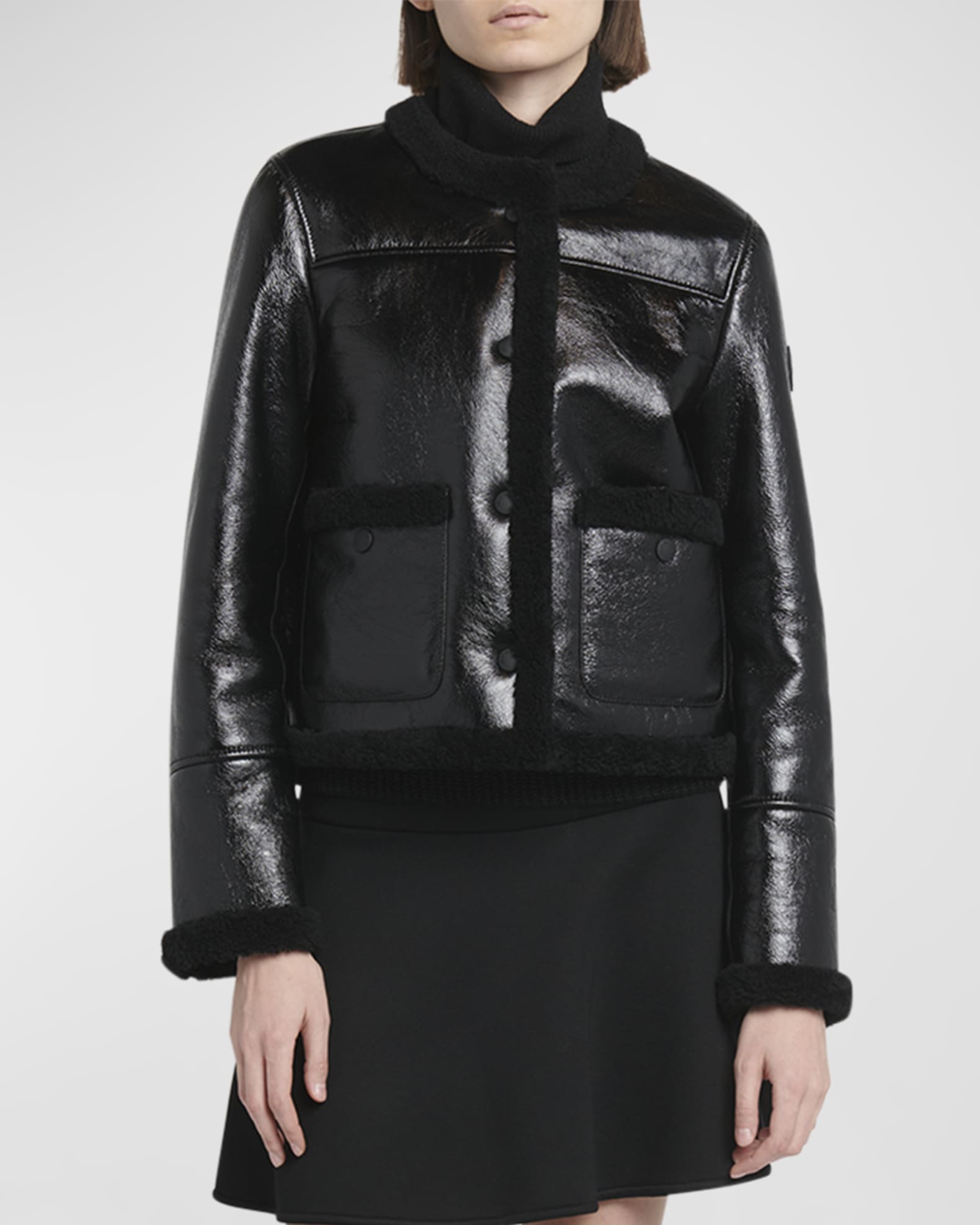 Bressuire Jacket with Shearling Details 1