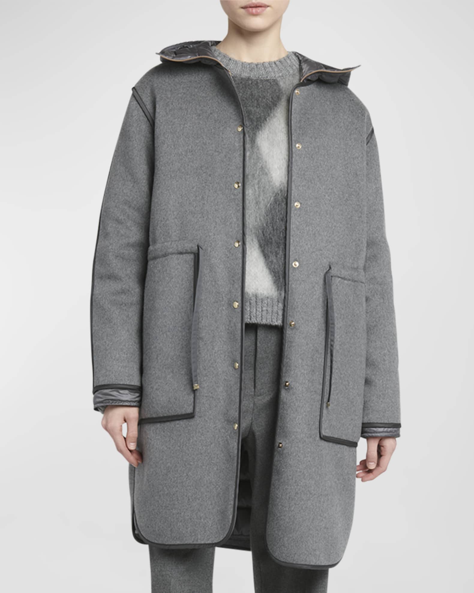 Moncler Bonrepos 3 in 1 Cashmere Blend Long Coat Neiman Marcus