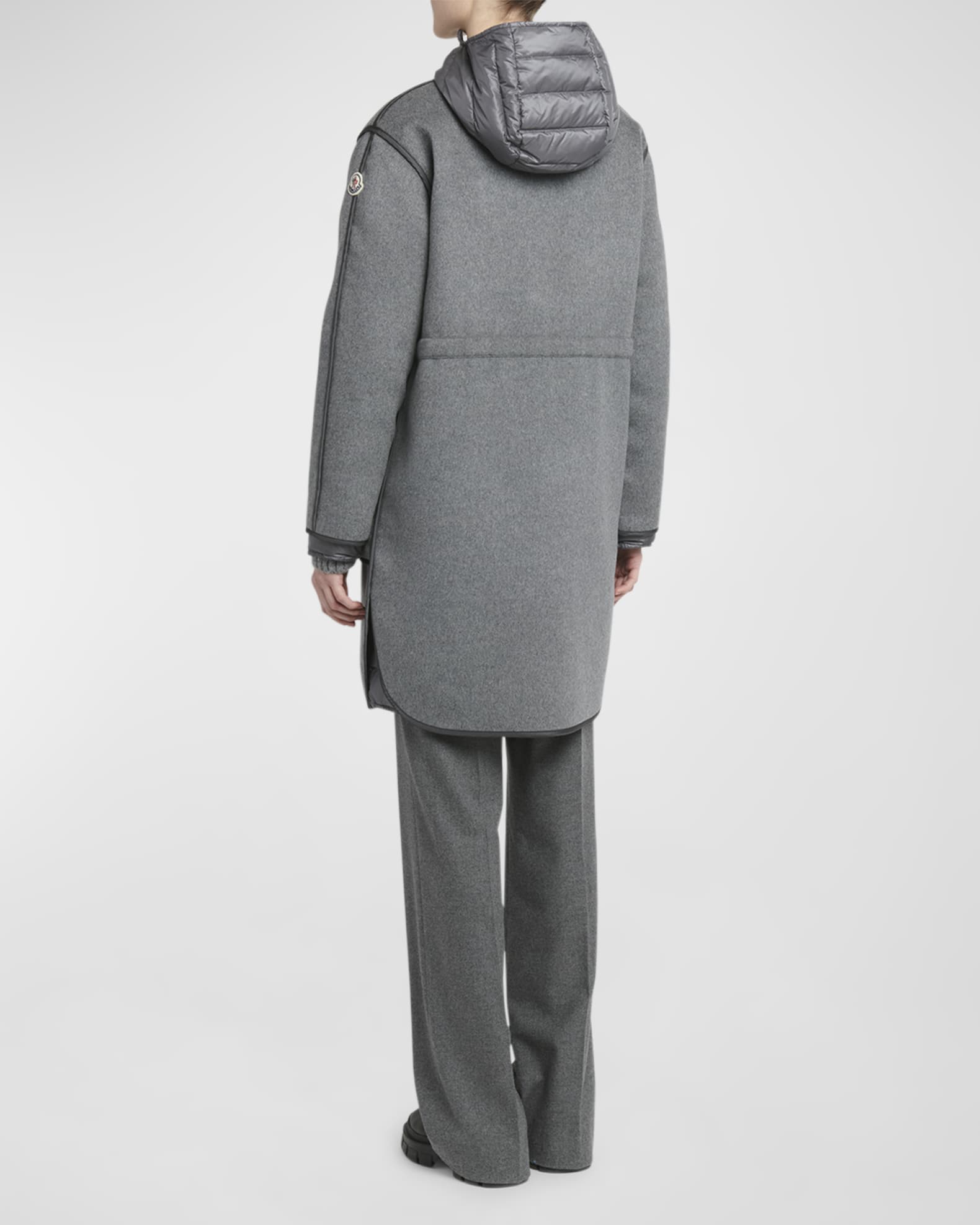 Moncler Bonrepos 3-in-1 Cashmere-Blend Long Coat | Neiman Marcus