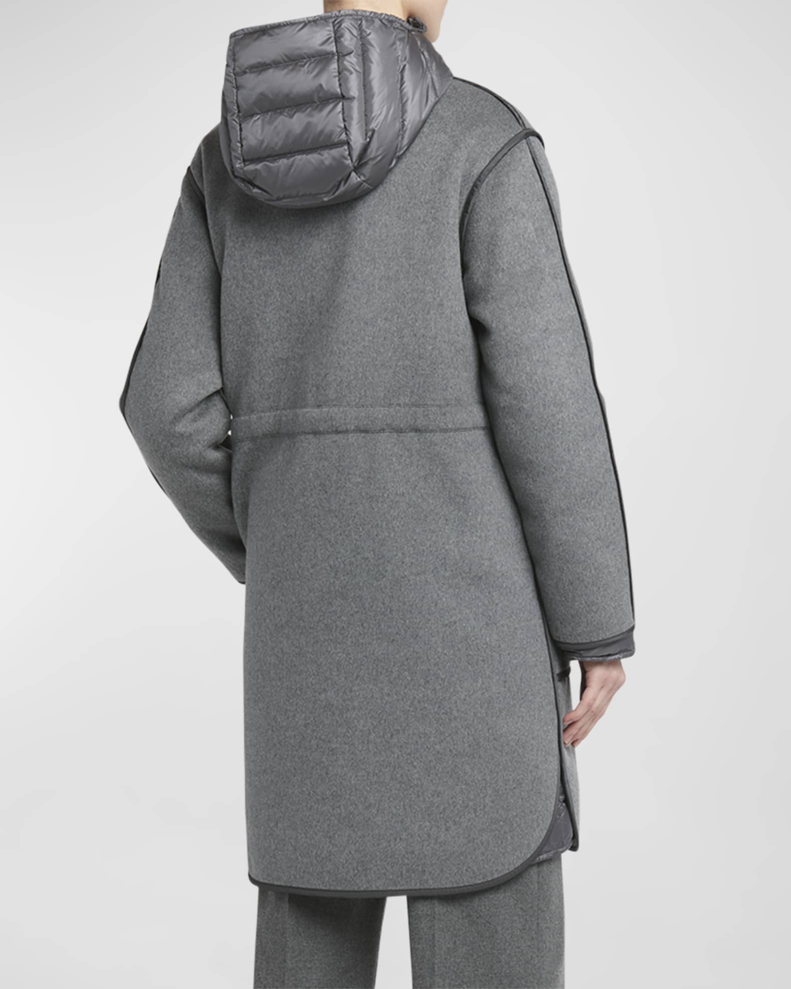関税込 MONCLER BONREPOS LONG 3-IN-1 DOWN JACKET Moncler Bonrepos 3-in-1 Cashmere-Blend Long Coat - Bergdorf