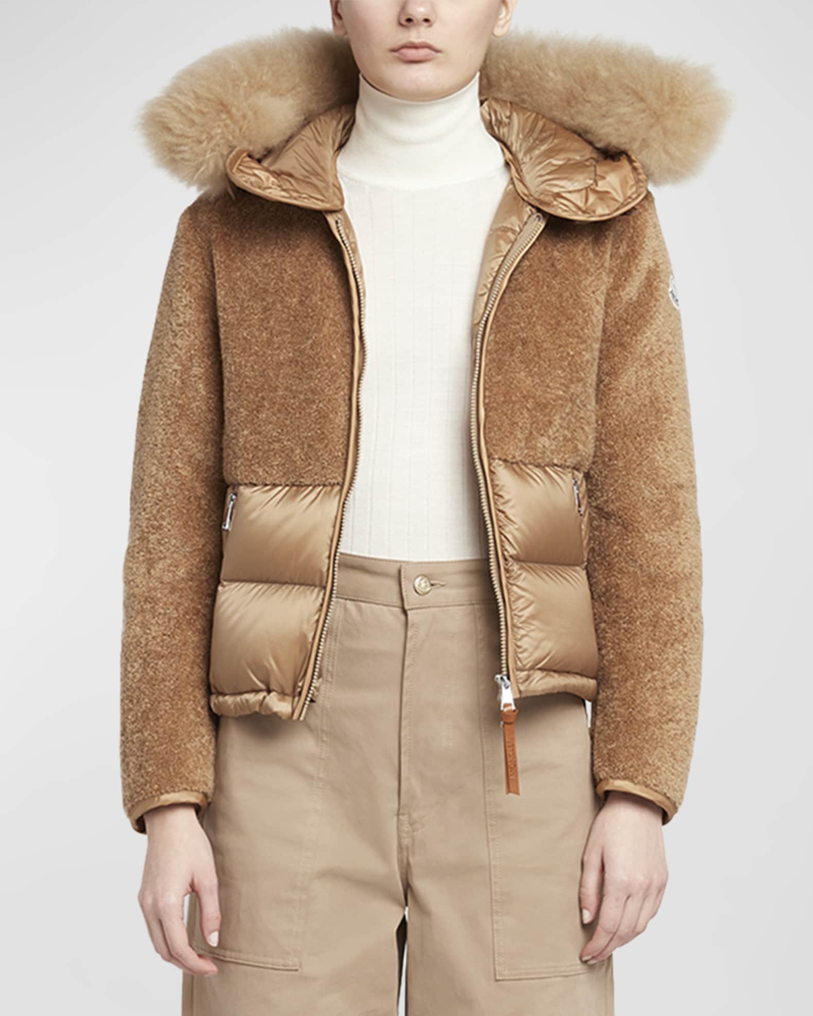 Marne Teddy Combo Puffer Jacket 1