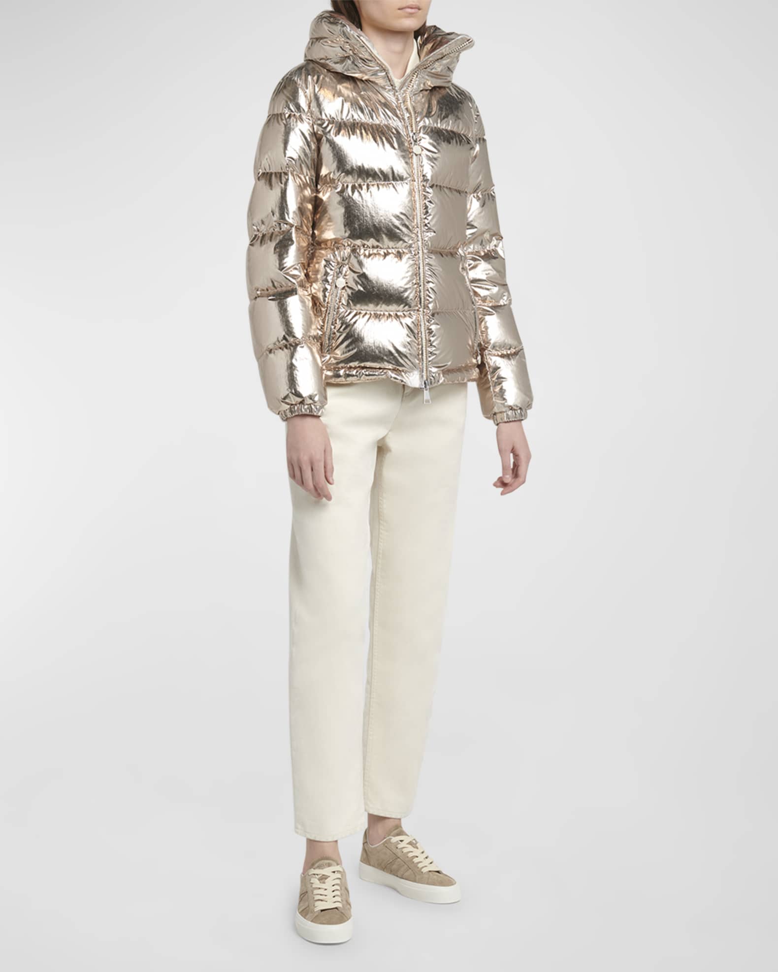 Moncler metallic jacket cheap