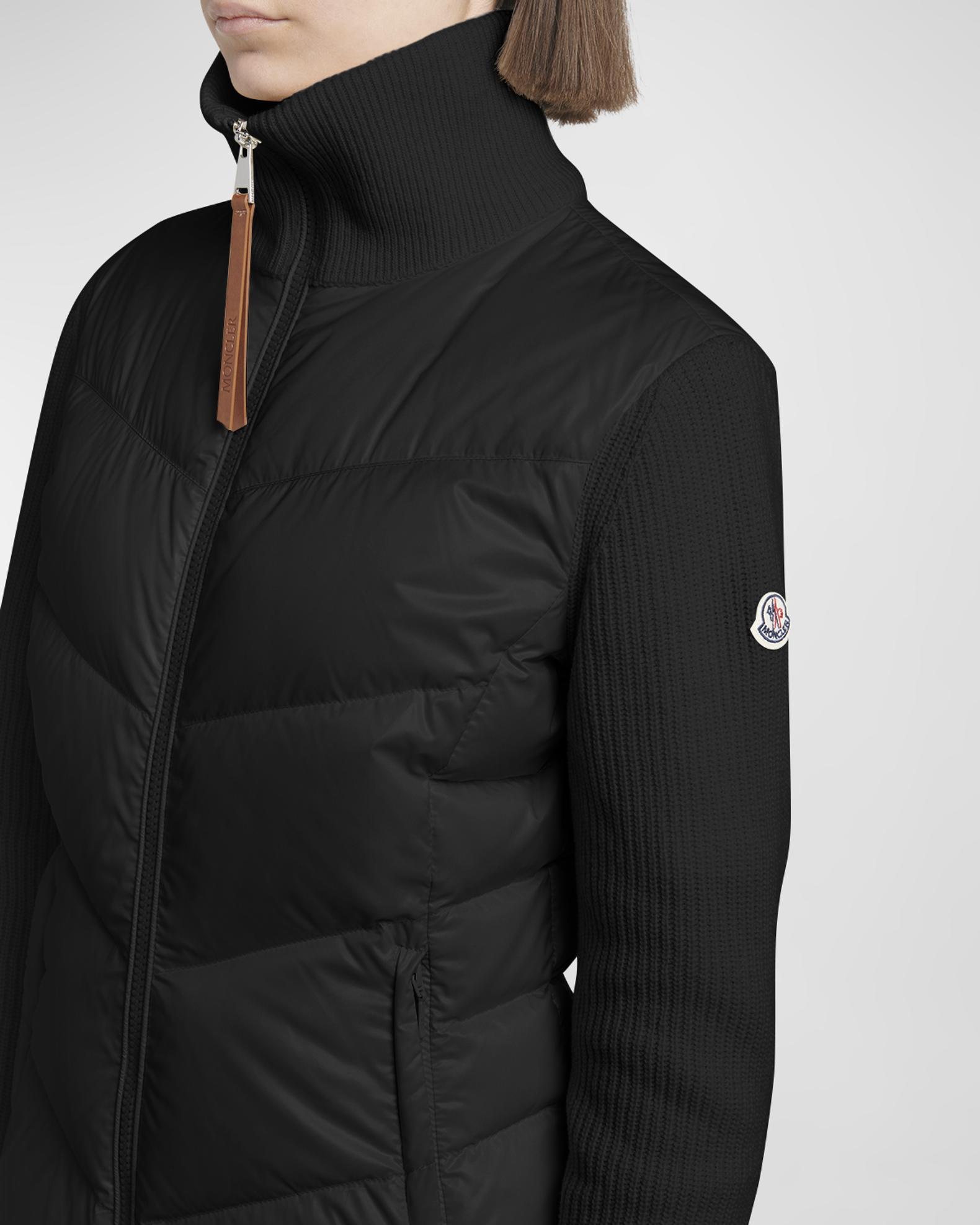 Moncler Puffer Knit Cardigan | Neiman Marcus