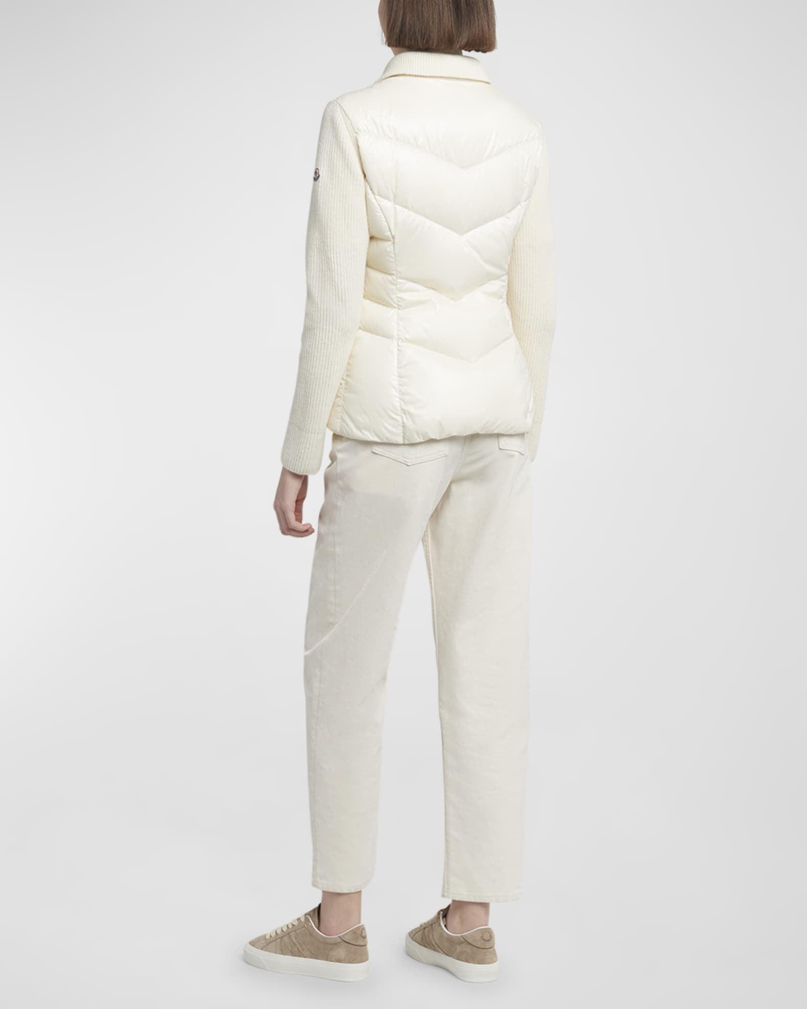 Moncler Puffer Knit Cardigan | Neiman Marcus