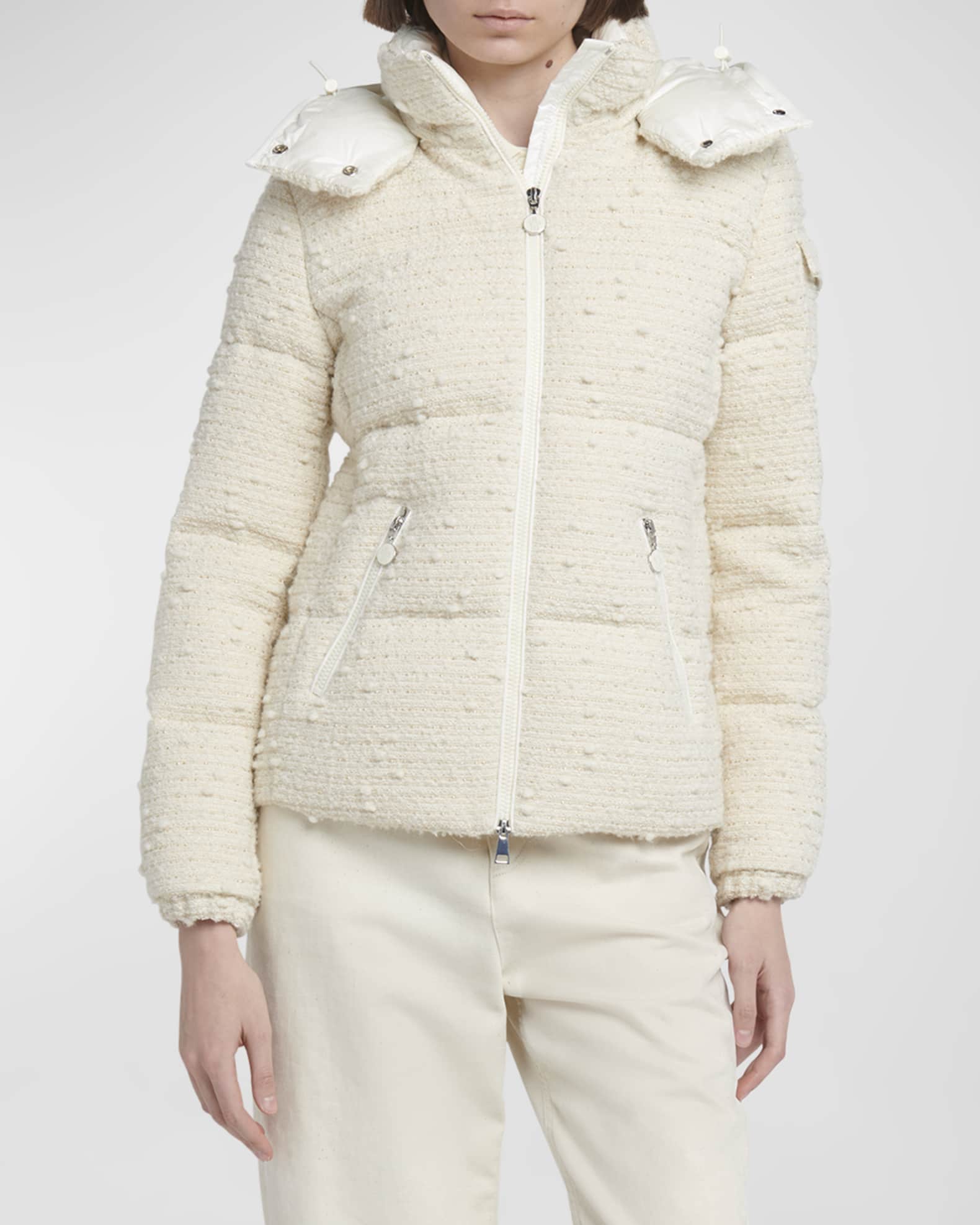Fourmines Boucle Tweed Puffer Jacket 1