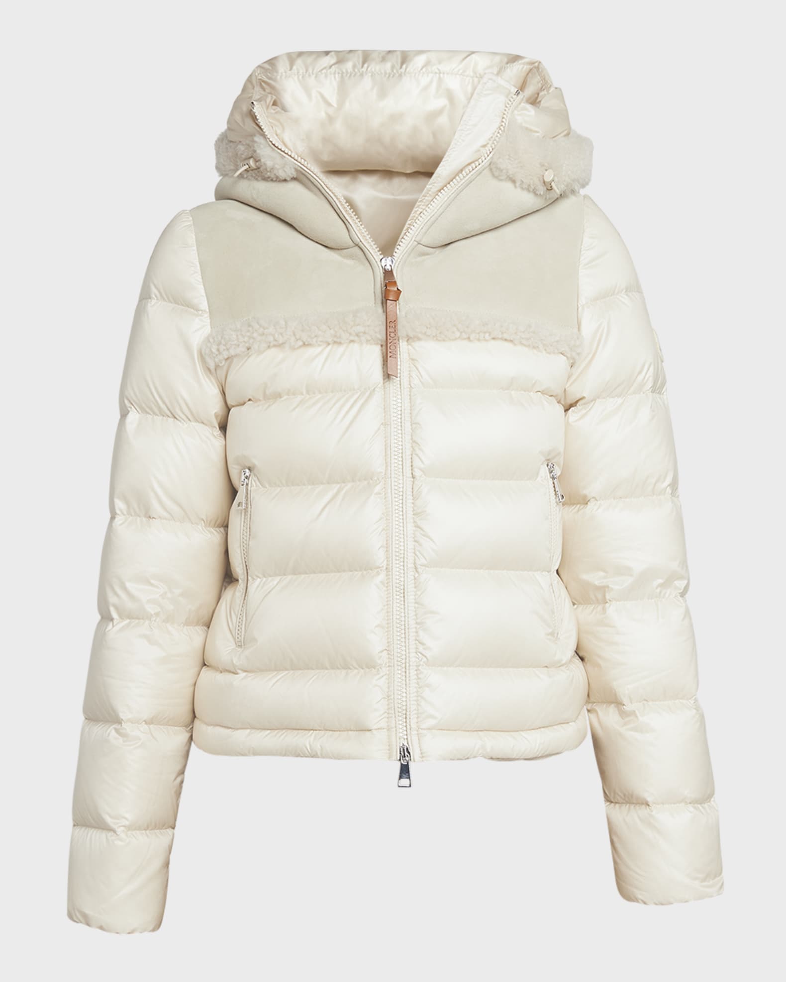Beauvais Shearling Trim Puffer Jacket 0