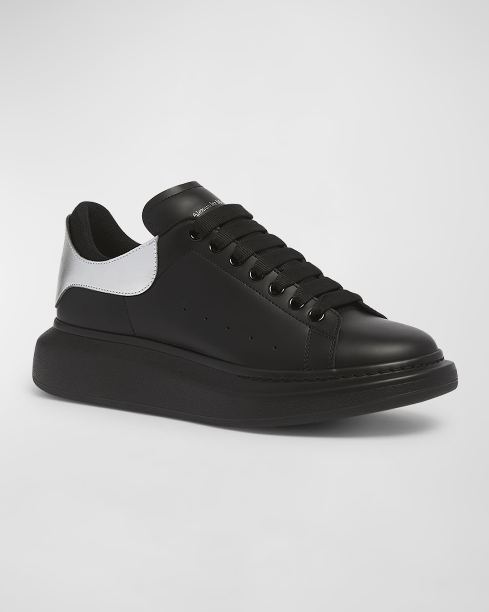 Alexander McQueen Men s Oversized Larry Leather Low Top Sneakers Neiman Marcus