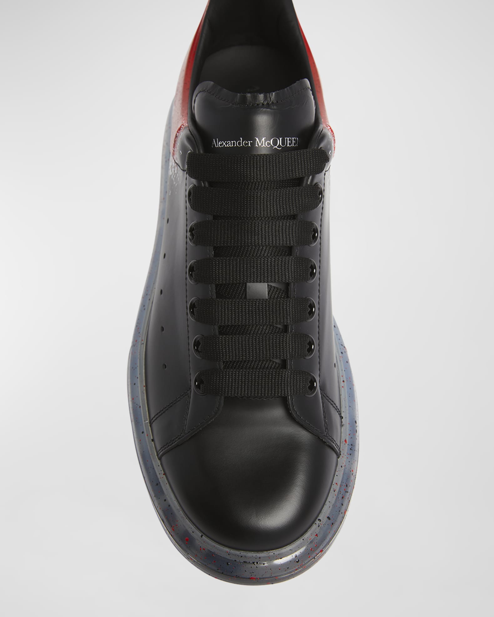 Alexander McQueen Men s Oversized Larry Leather Low Top Sneakers Neiman Marcus
