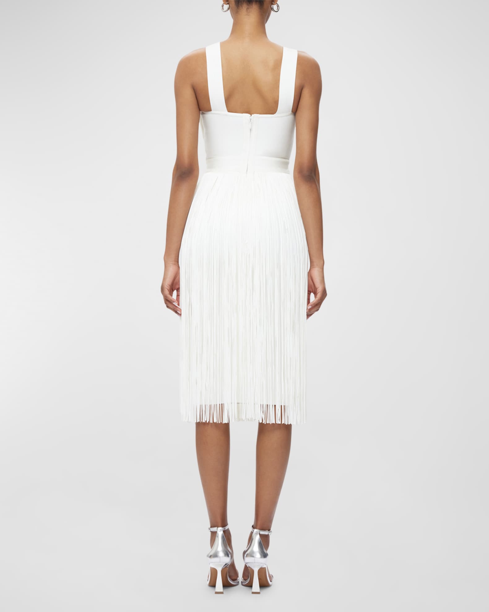 Herve Leger Marion Fringe Dress