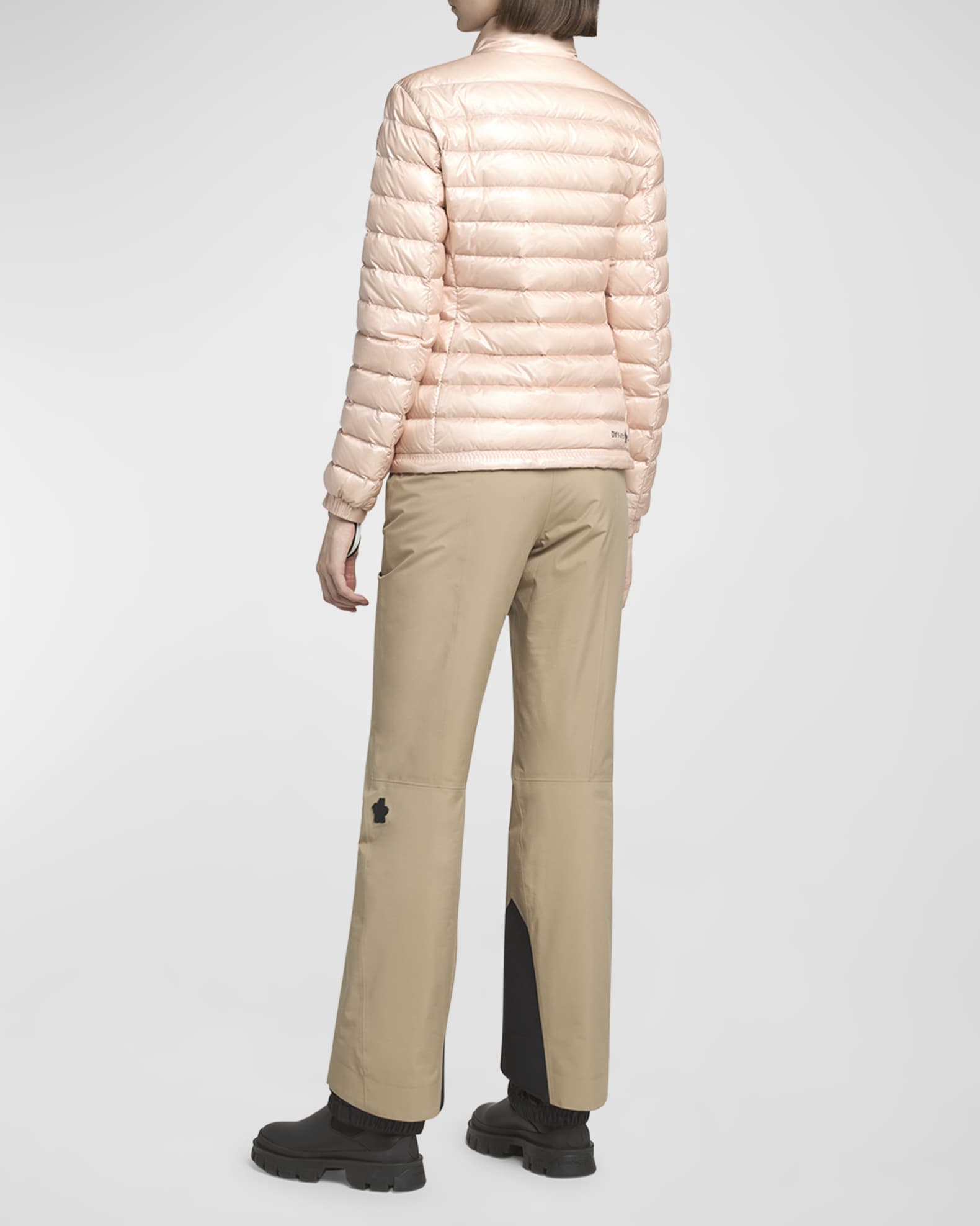 MONCLER ピンク ウールヘアバンド Moncler Pink Logo Headband