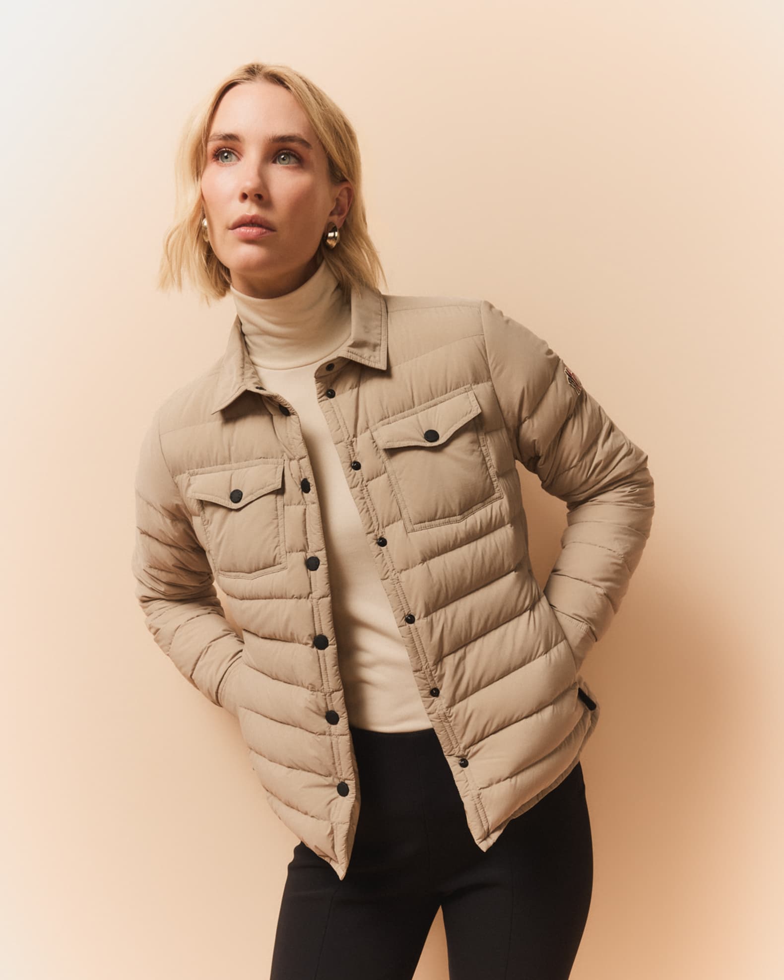 Rozes Puffer Shirt Jacket