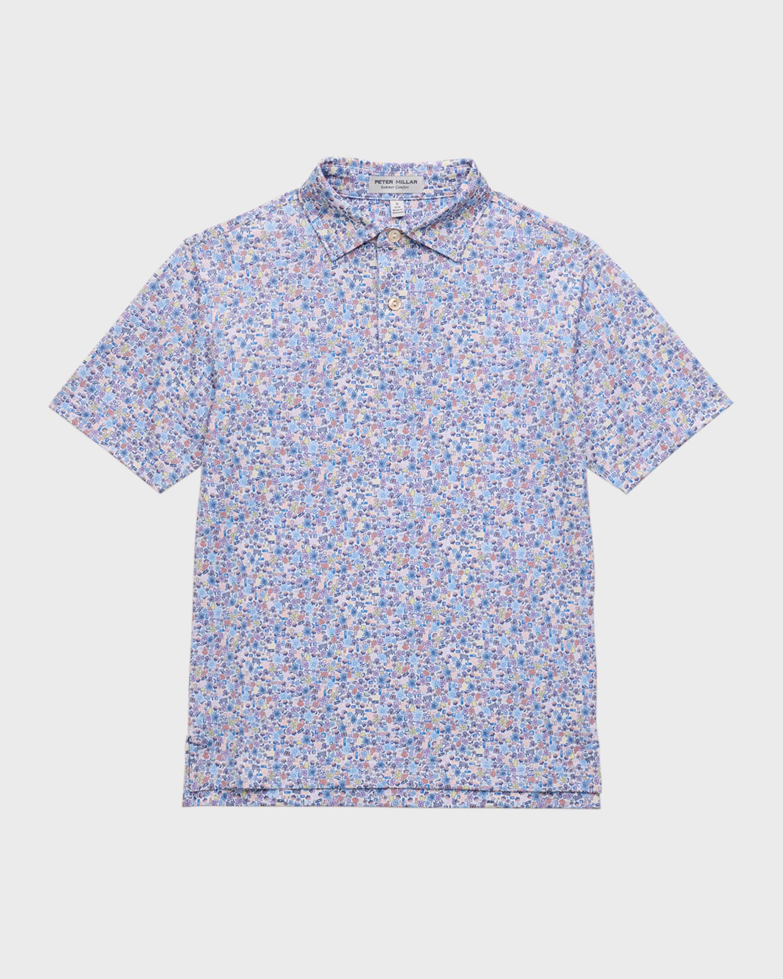 Peter Millar Boy's Groovy Groove Performance Jersey Polo Shirt, Size XS-XL