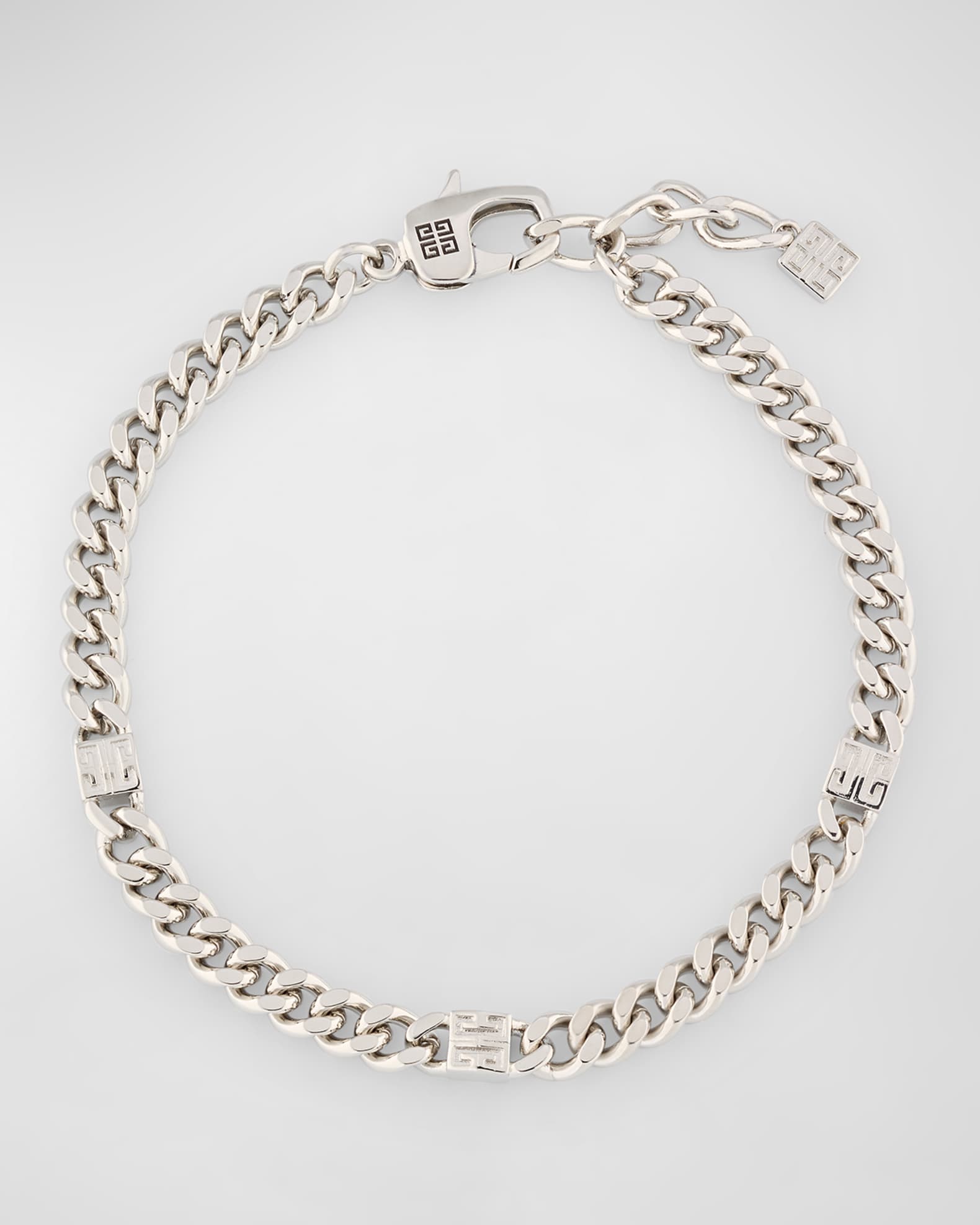 Men's 4G Silvery Small Chain Bracelet 0