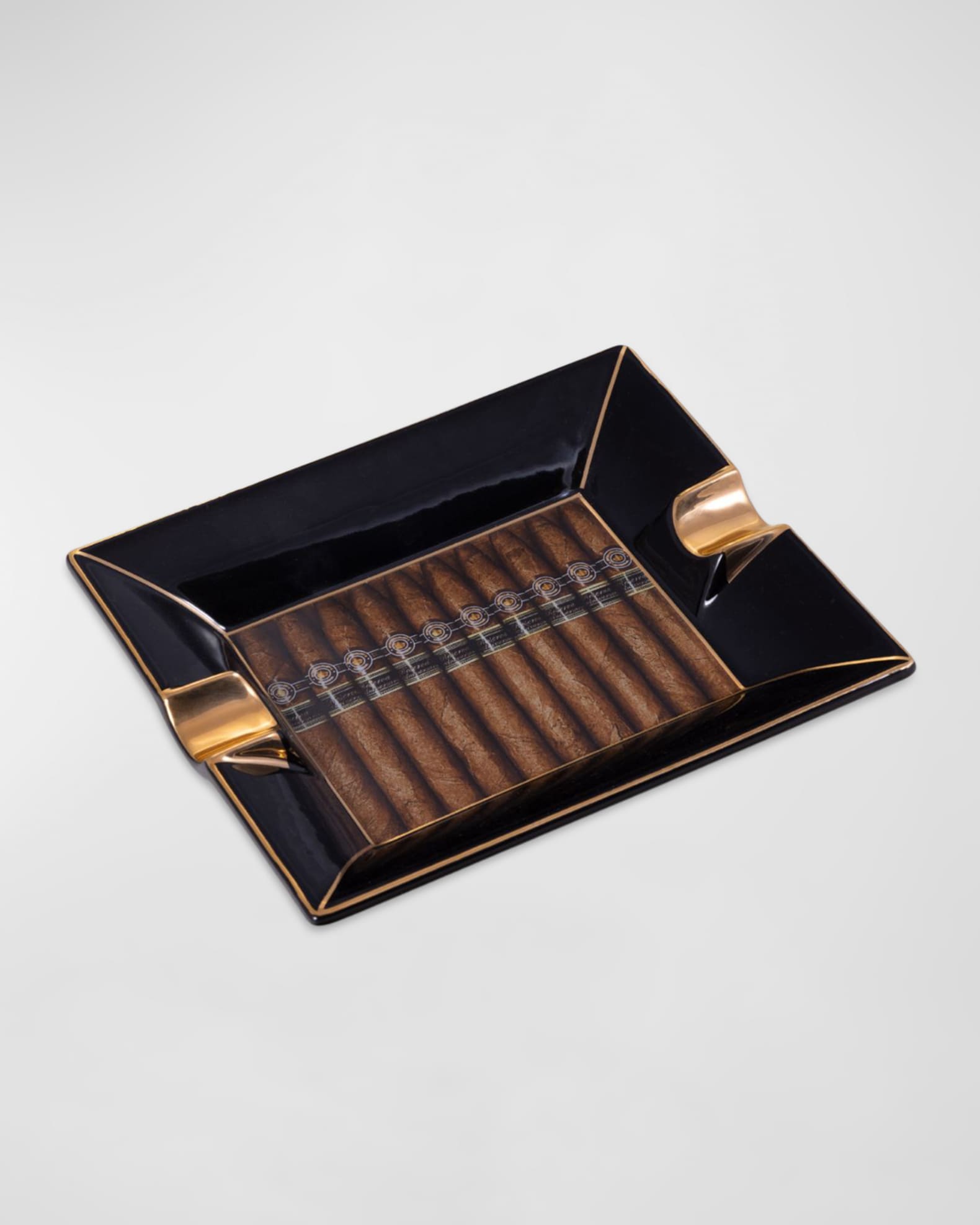 Cigar Design Porcelain Ashtray 0