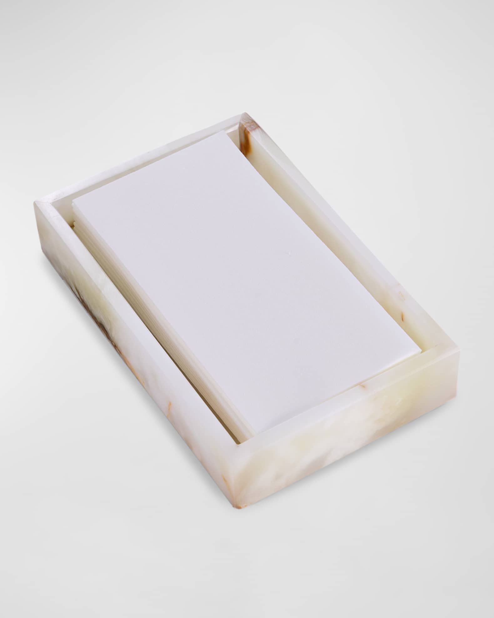 Ezra Onyx Genuine Marble Towel Tray 1