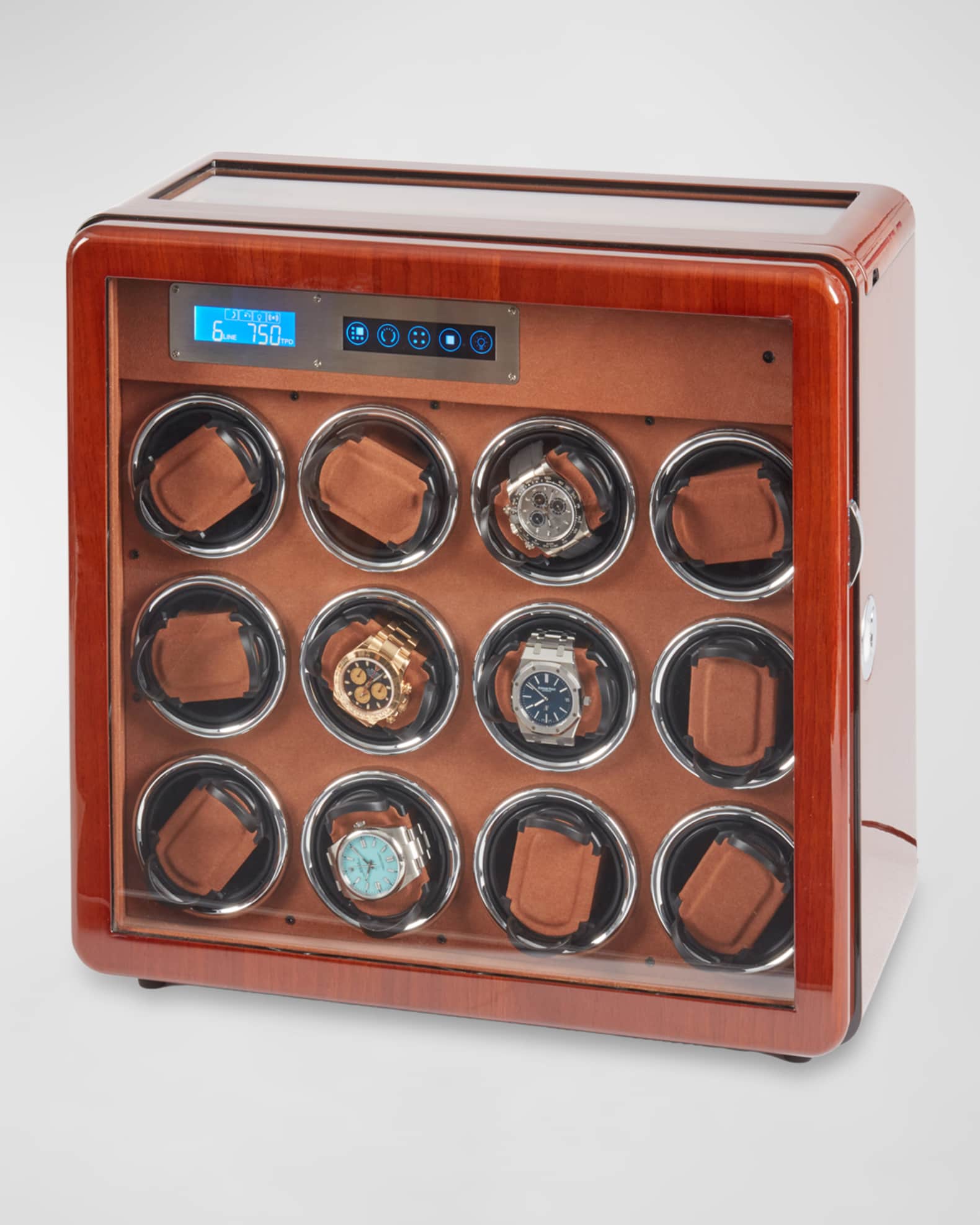 Monty 12-Watch Winder and 6-Watch Storage 0