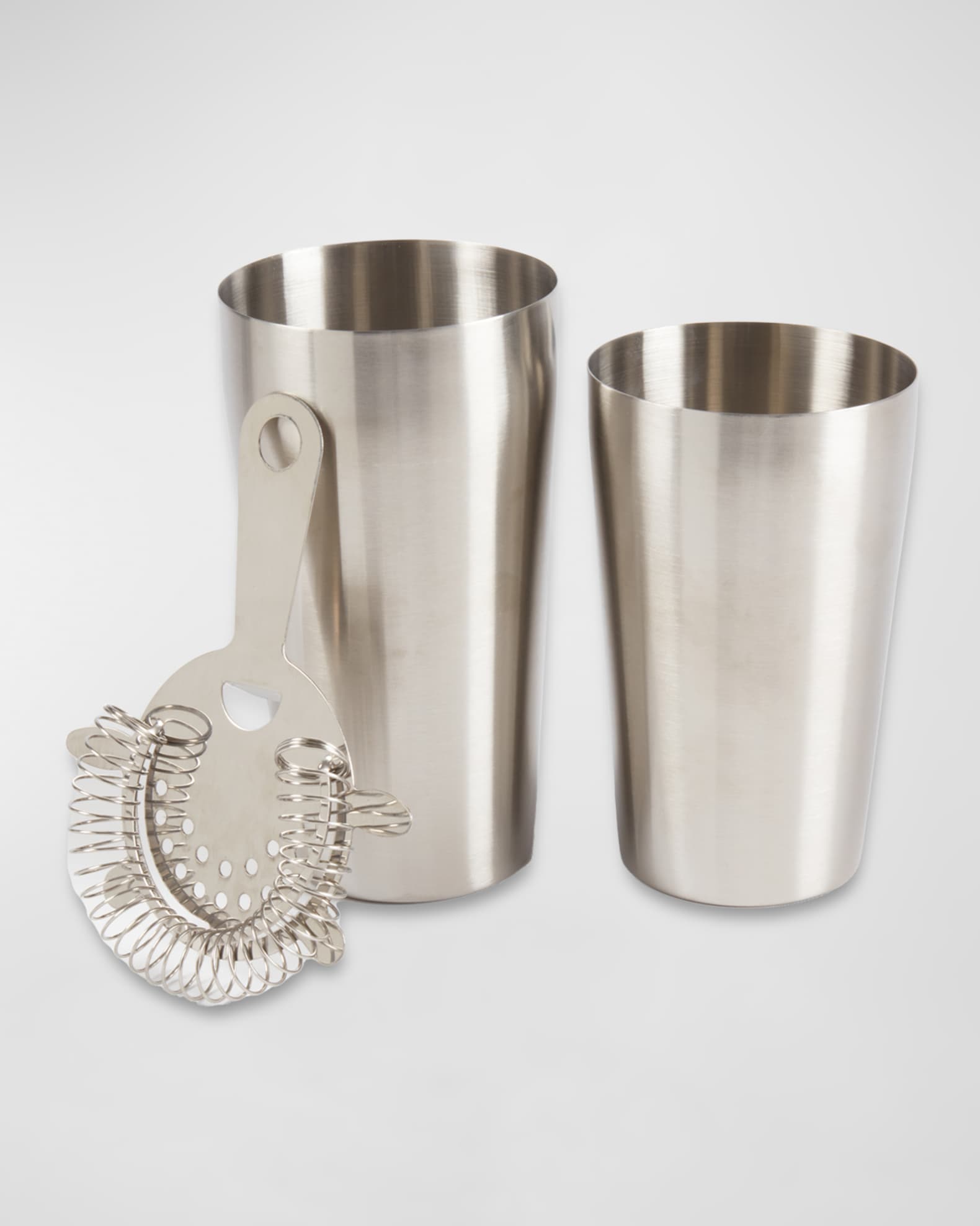 Boston Stainless Steel Cocktail Shaker with Strainer 1