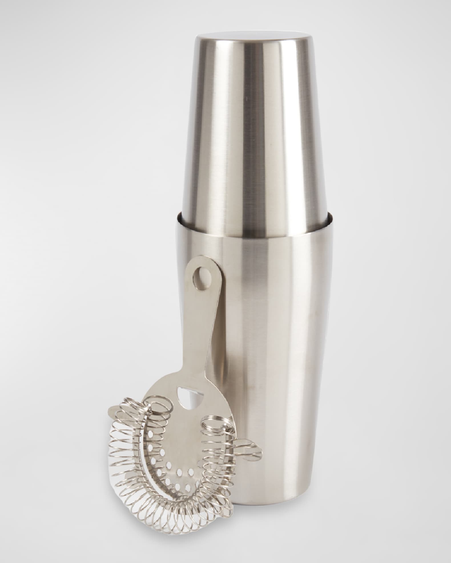 Boston Stainless Steel Cocktail Shaker with Strainer 0