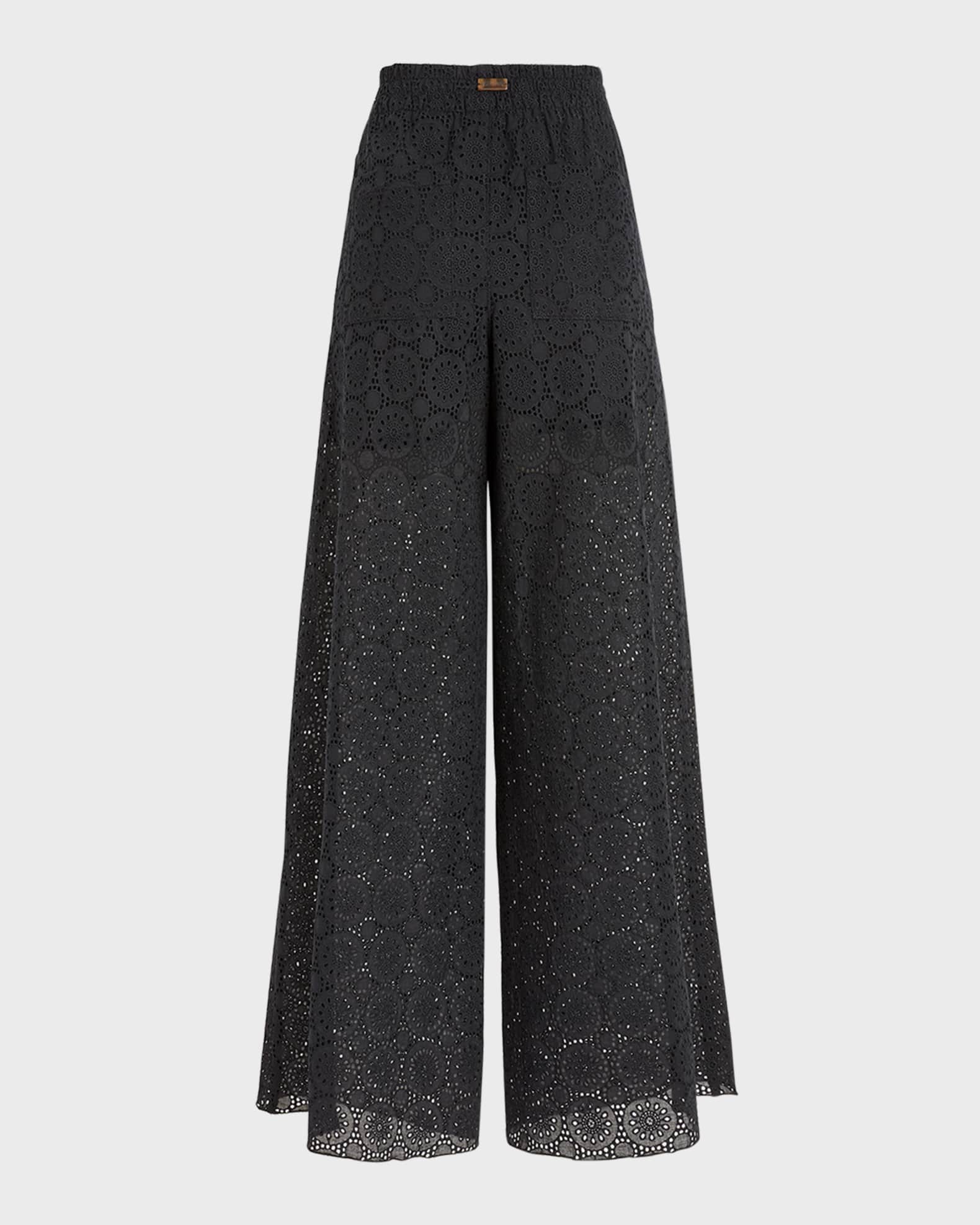 Vilebrequin Embroidered WideLeg Cotton Pants Neiman Marcus