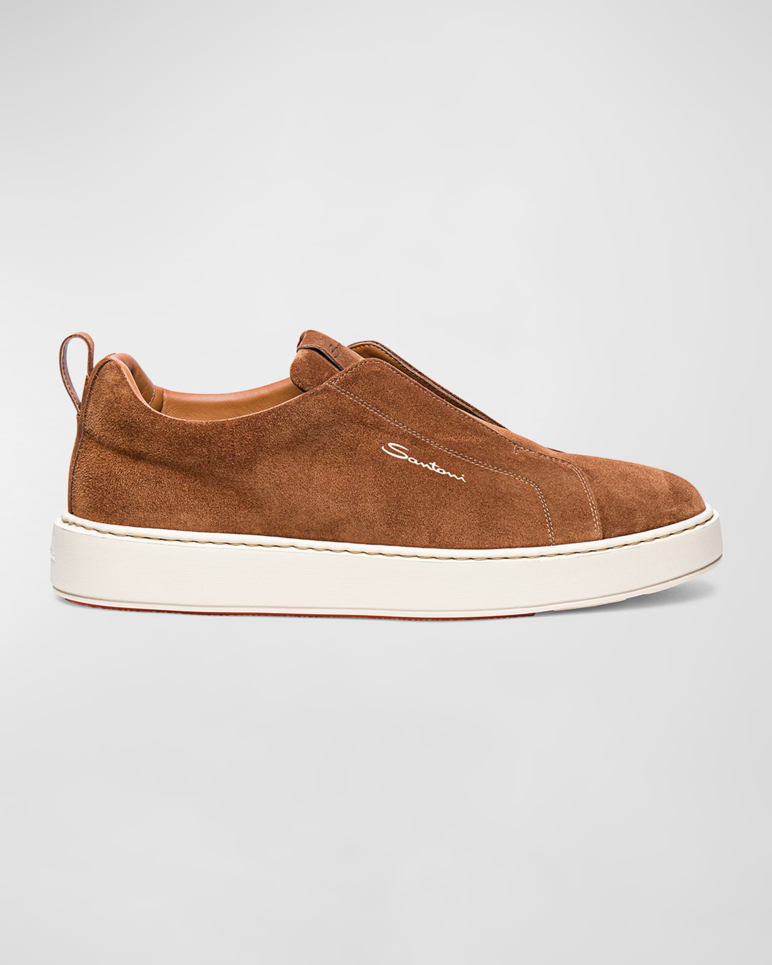 Santoni suede sneakers online
