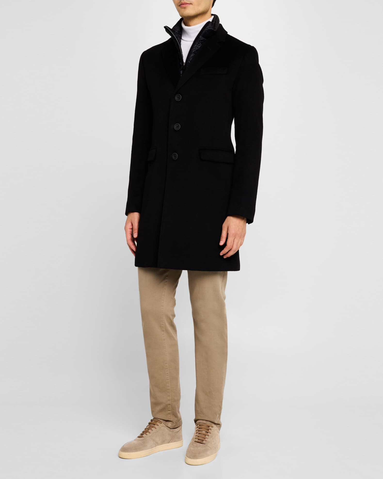 Men's Cashmere Topcoat with Windguard 1