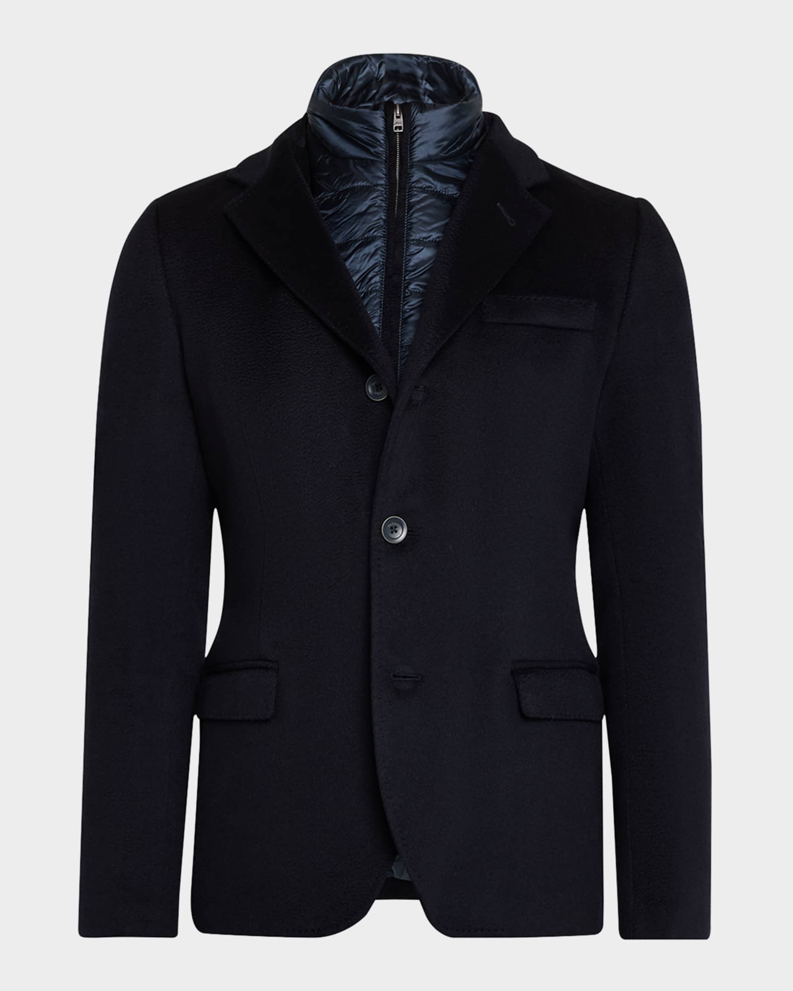 【関税＆送料込み】Herno Cashmere Jacket JACKET IN CASHMERE, SILK AND ECOAGE in Black for Men | Herno®