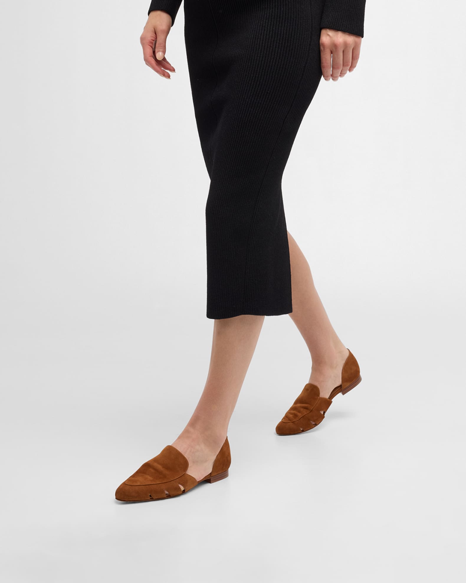 Rory Suede Ballerina Loafers 1