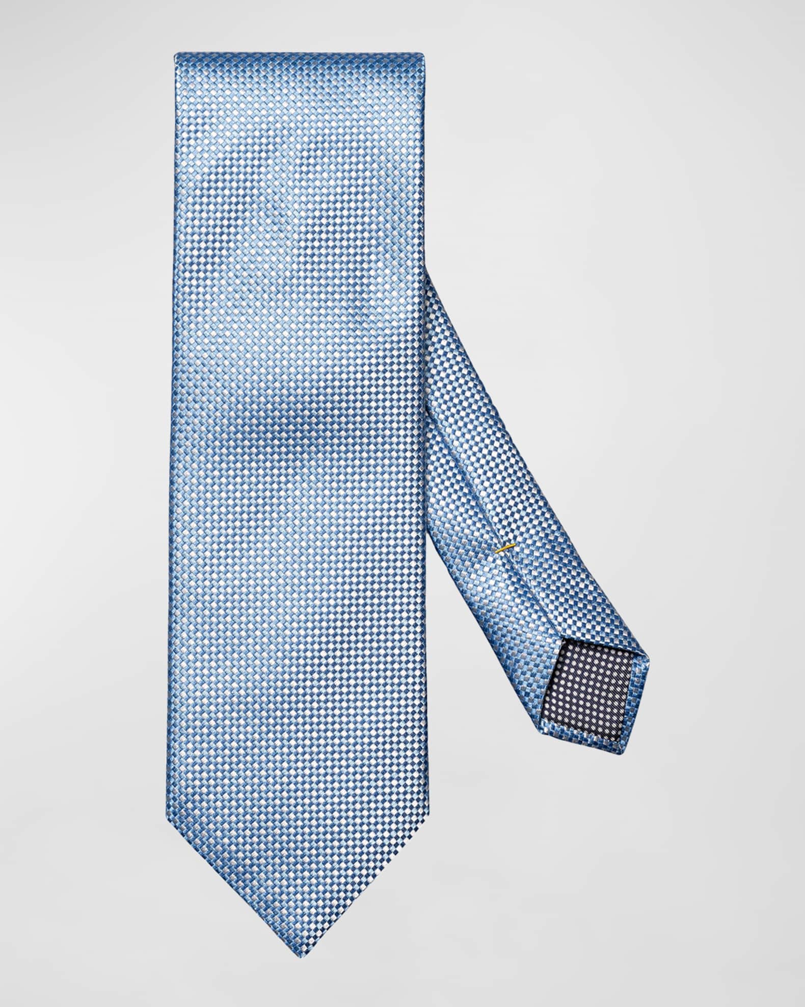 Men's Semi-Solid Silk Tie 0