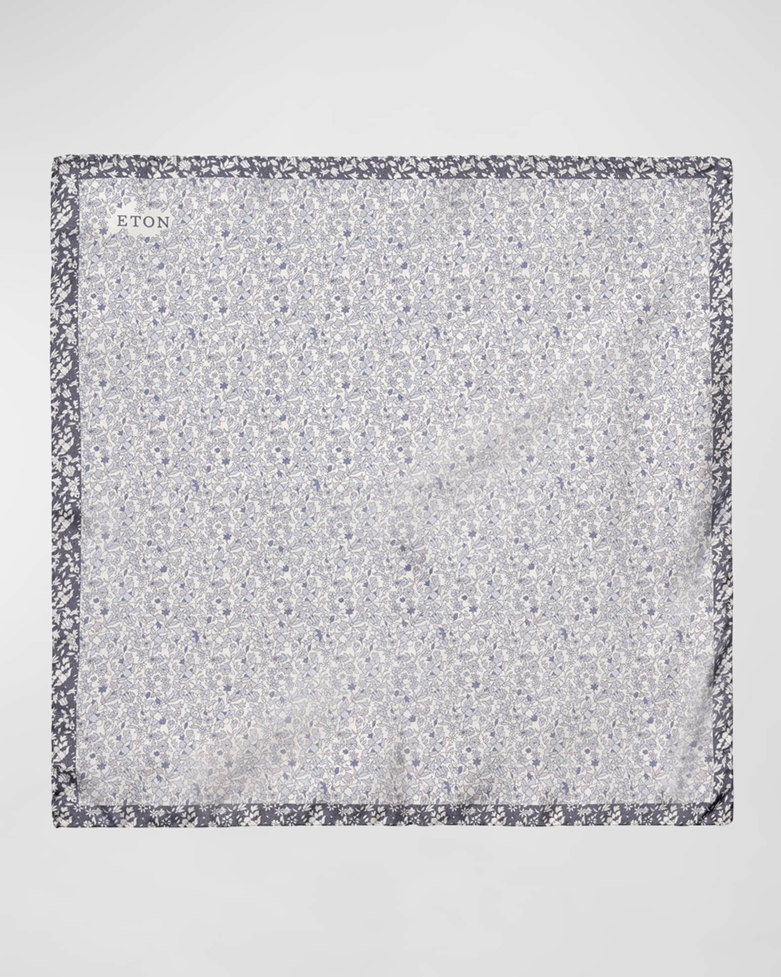 Men's Silk Floral Pocket Square 1