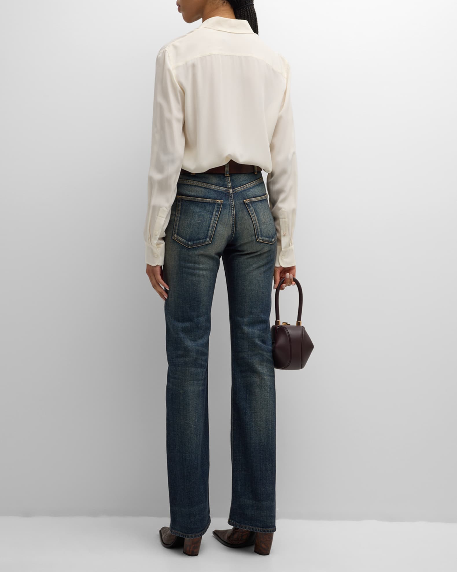 Ralph Lauren Collection Kaida Bootcut-Leg Telluride Denim Jeans