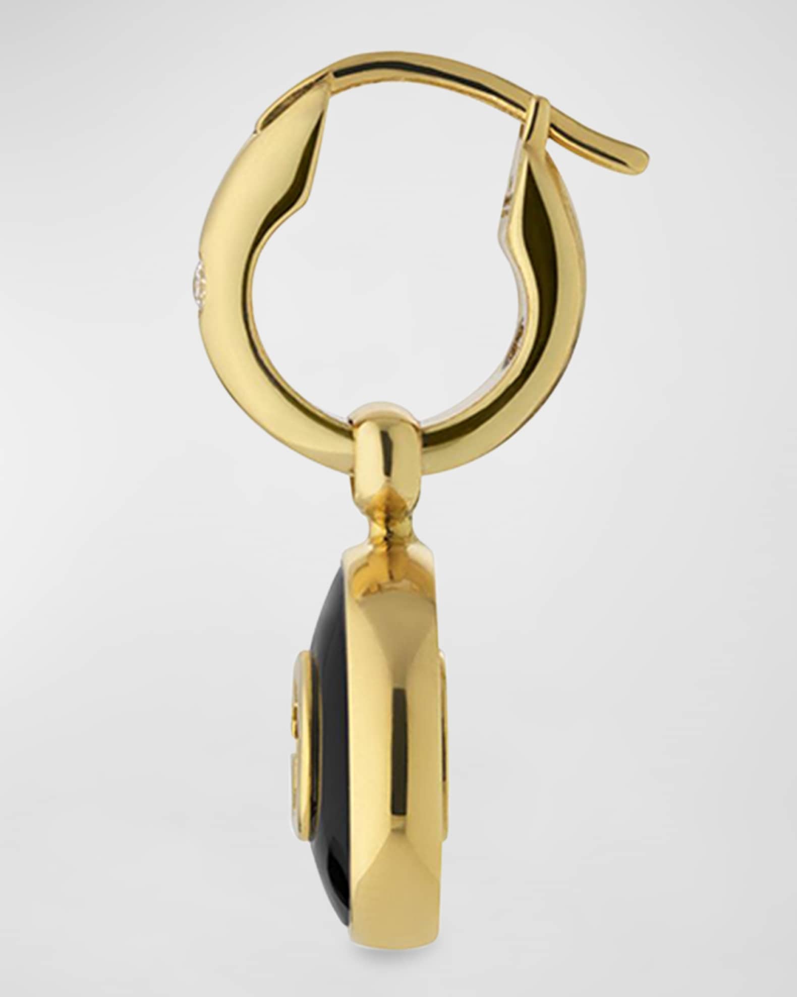 Gucci Gold Interlocking G Hoop Earrings
