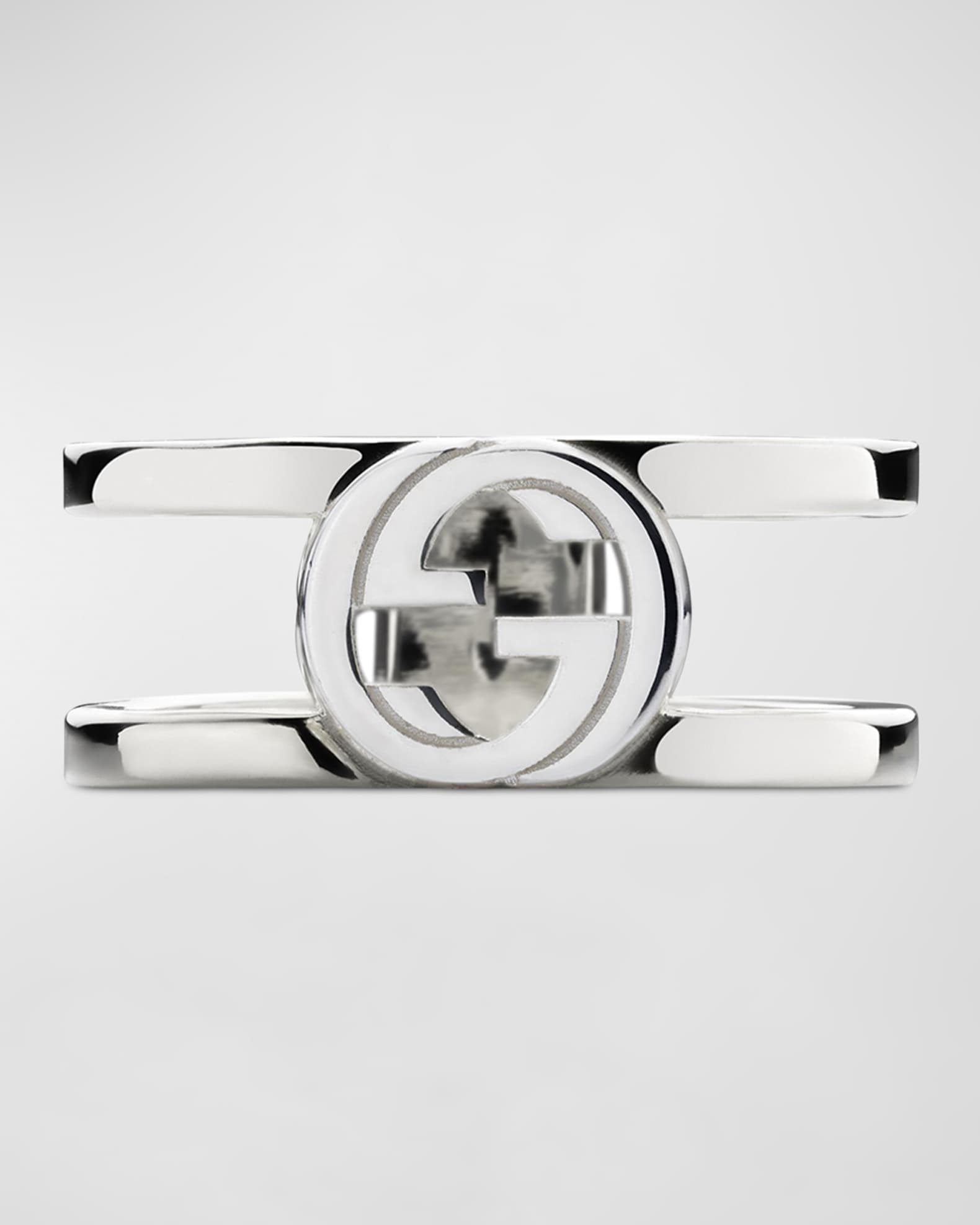 Interlocking G Double Band Ring, 8.8mm 0