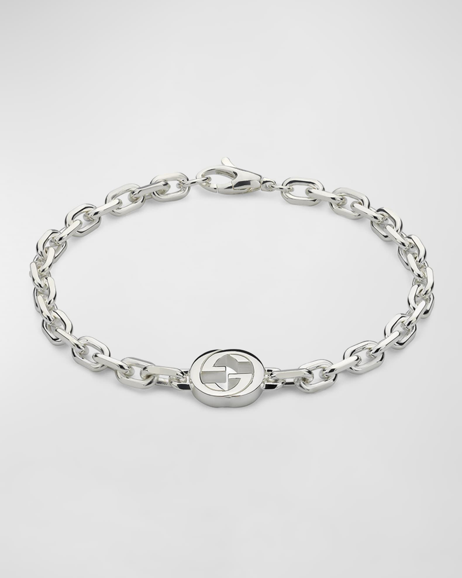 Interlocking G Bracelet in 925 Sterling Silver 0