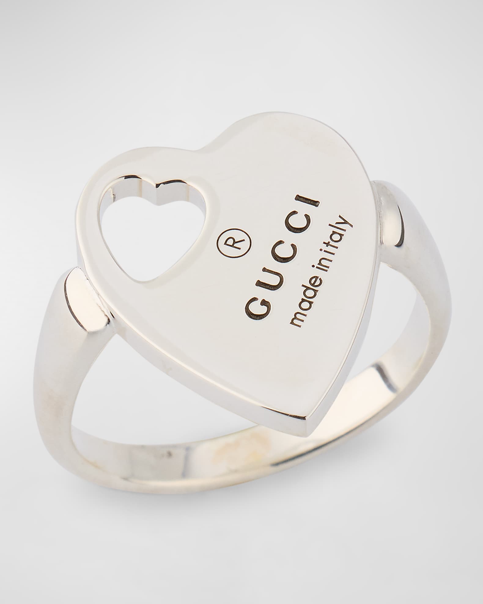 Gucci Trademark Cut Out Heart Ring Neiman Marcus
