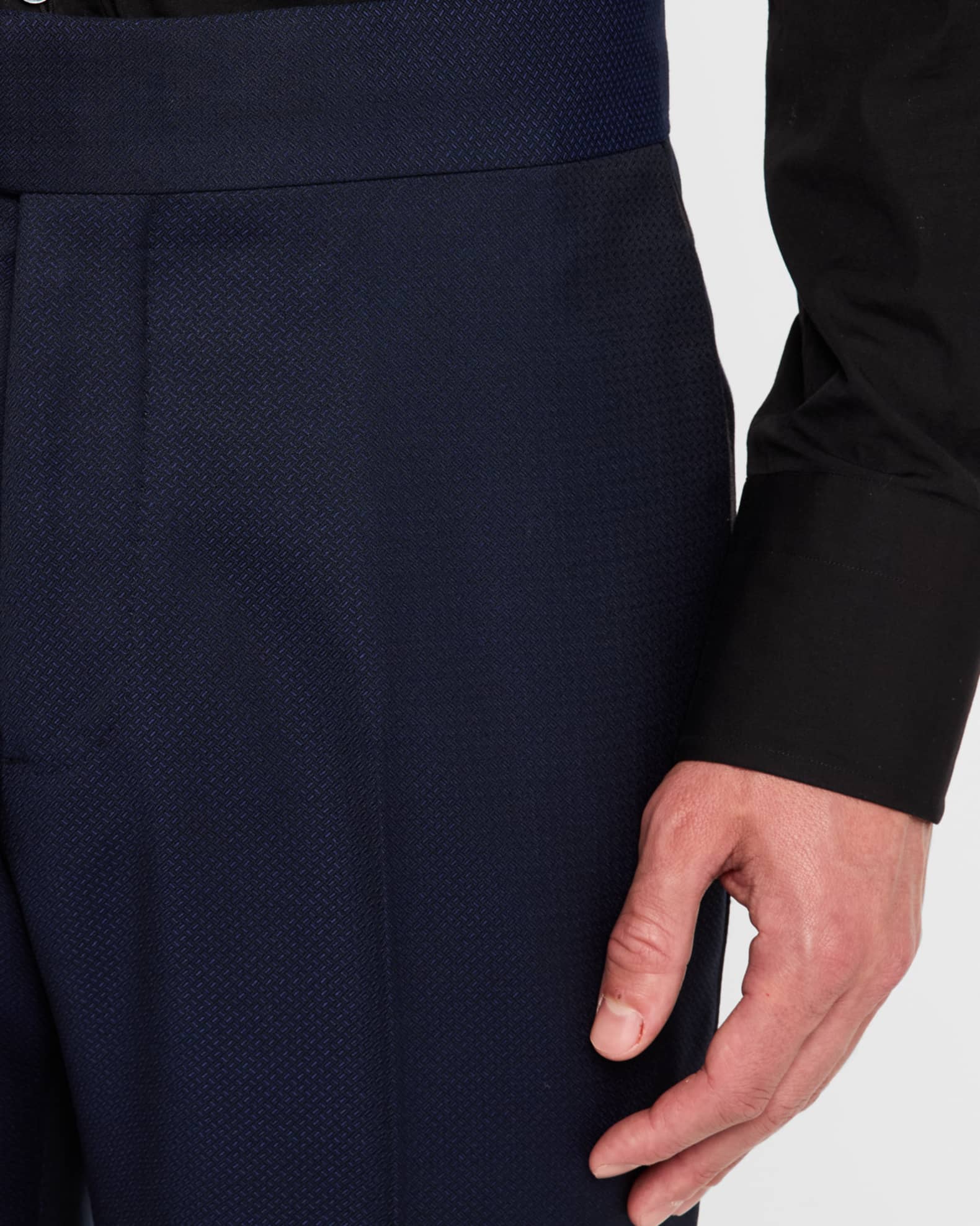 Men's Patterned Wool Peak Tuxedo 1