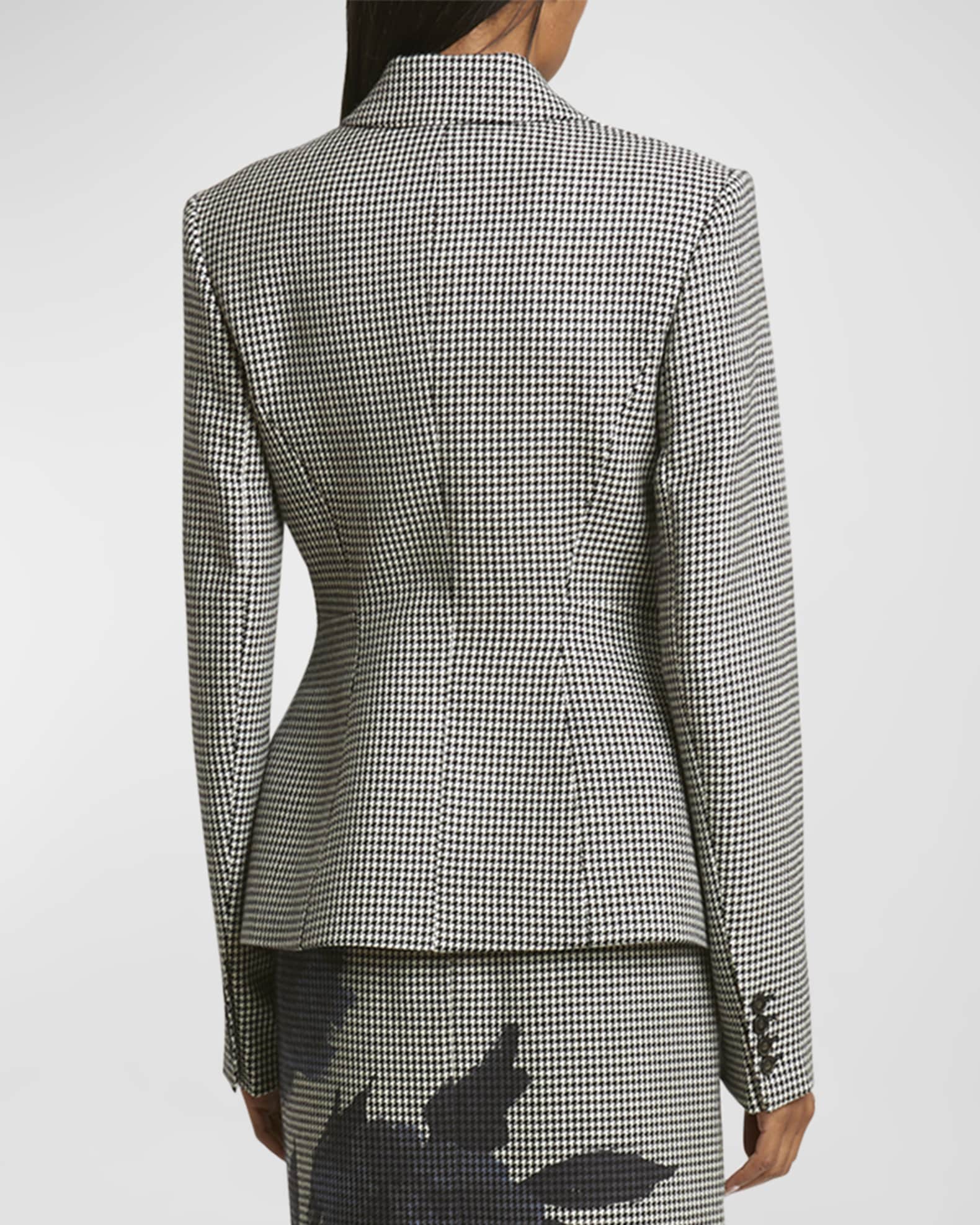 Single-breasted houndstooth Blazer