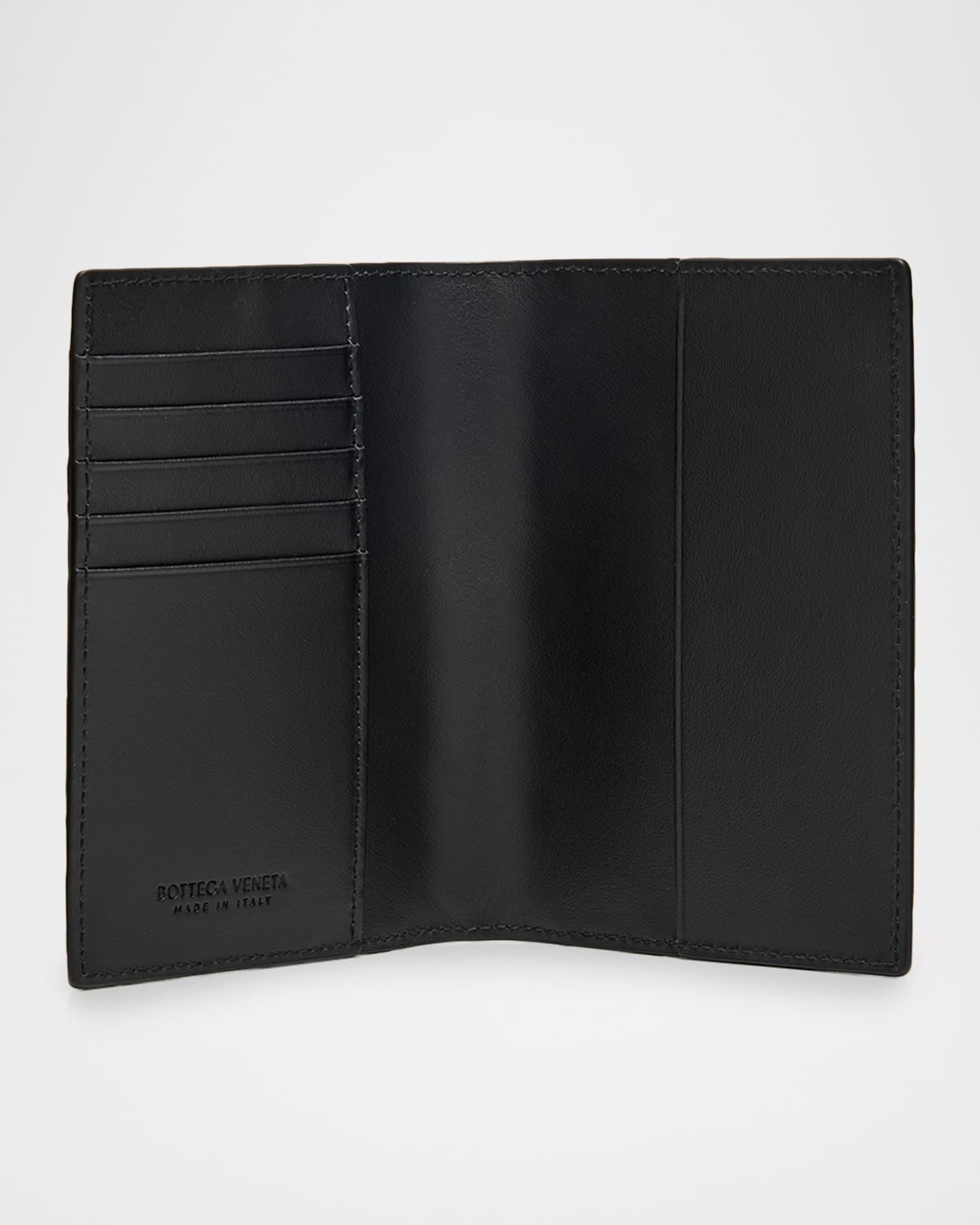 Bottega Veneta Men's Intrecciato Leather Passport Case | Neiman Marcus