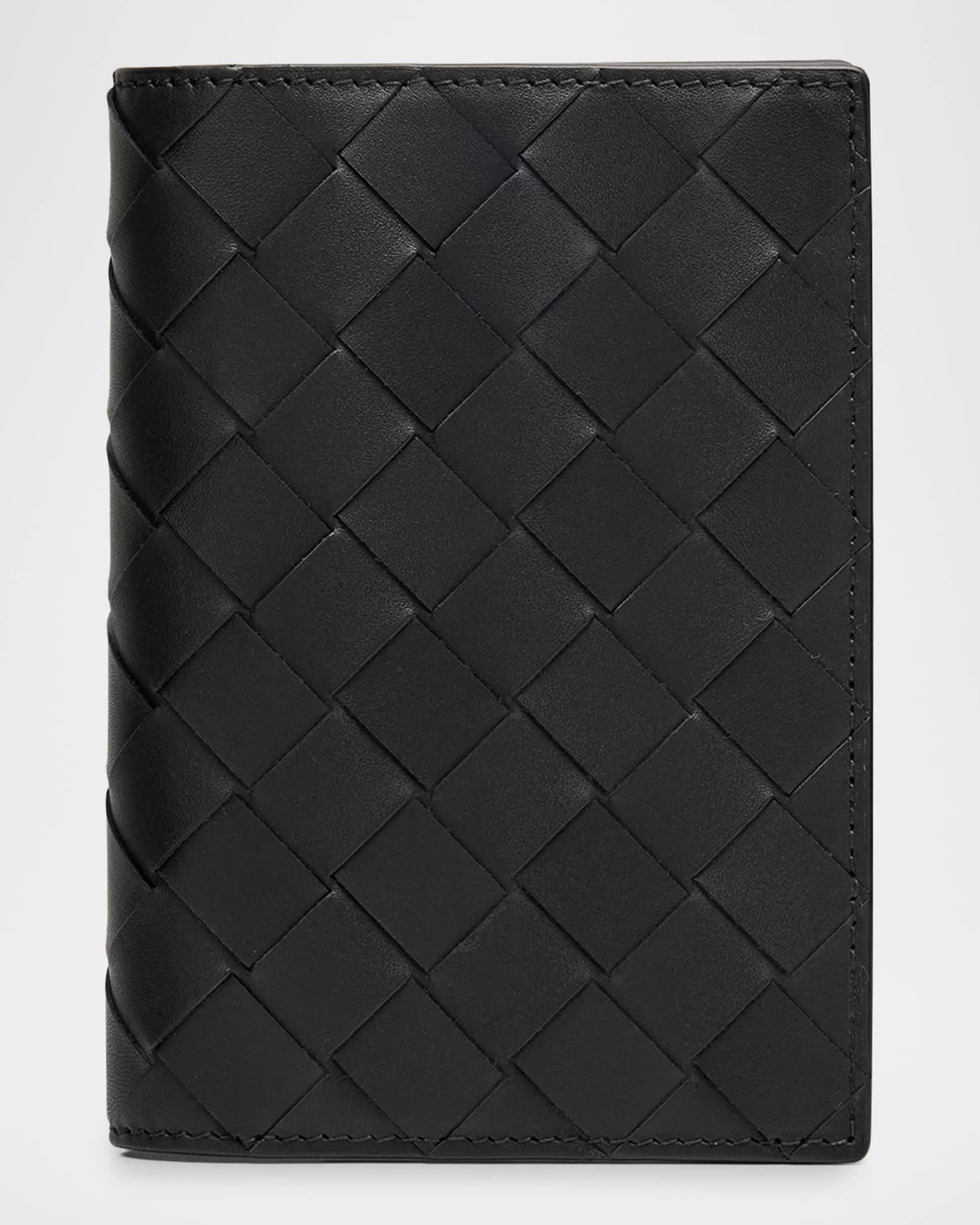 Bottega Veneta Men's Intrecciato Leather Passport Case | Neiman Marcus