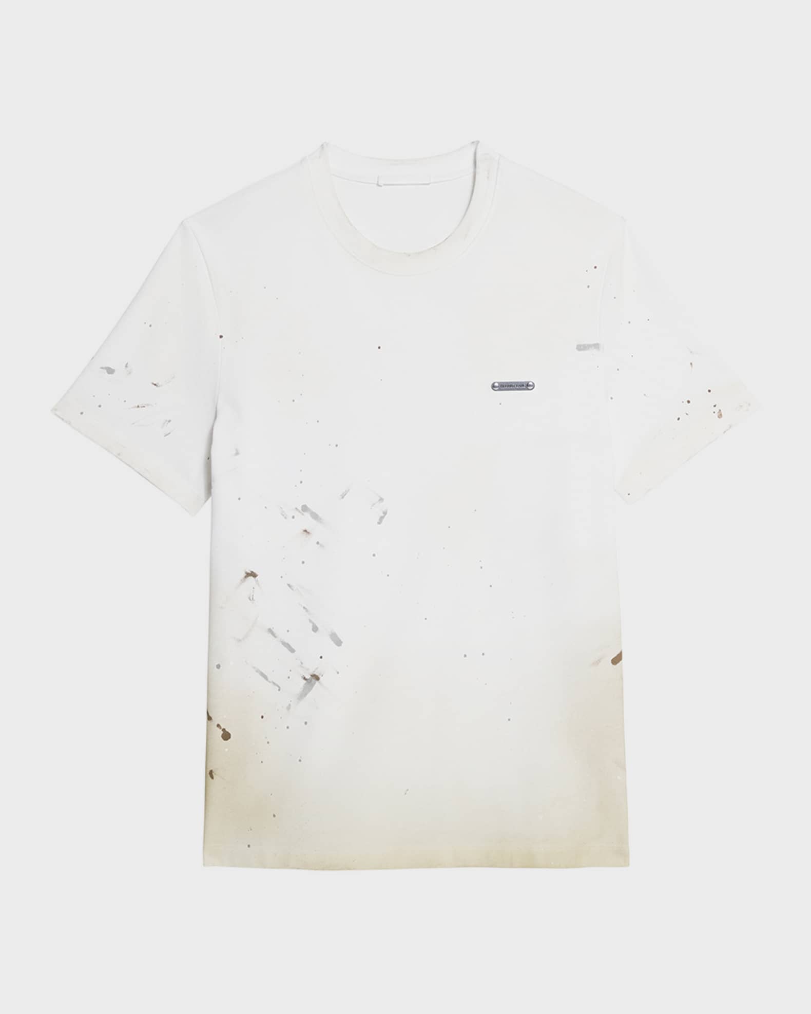 Helmut Lang Painted T Shirt White