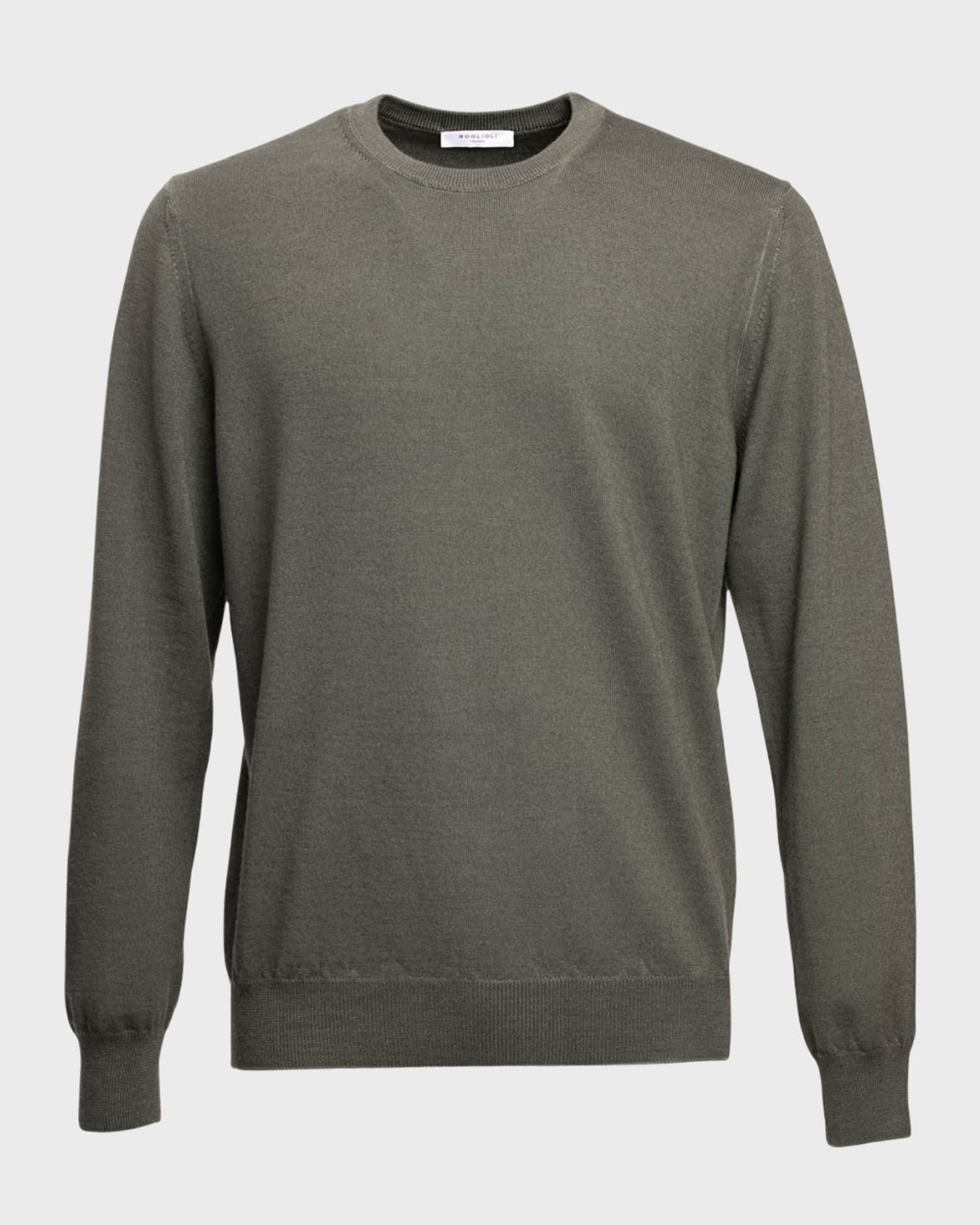 Men's Garment-Dyed Wool Sweater 0