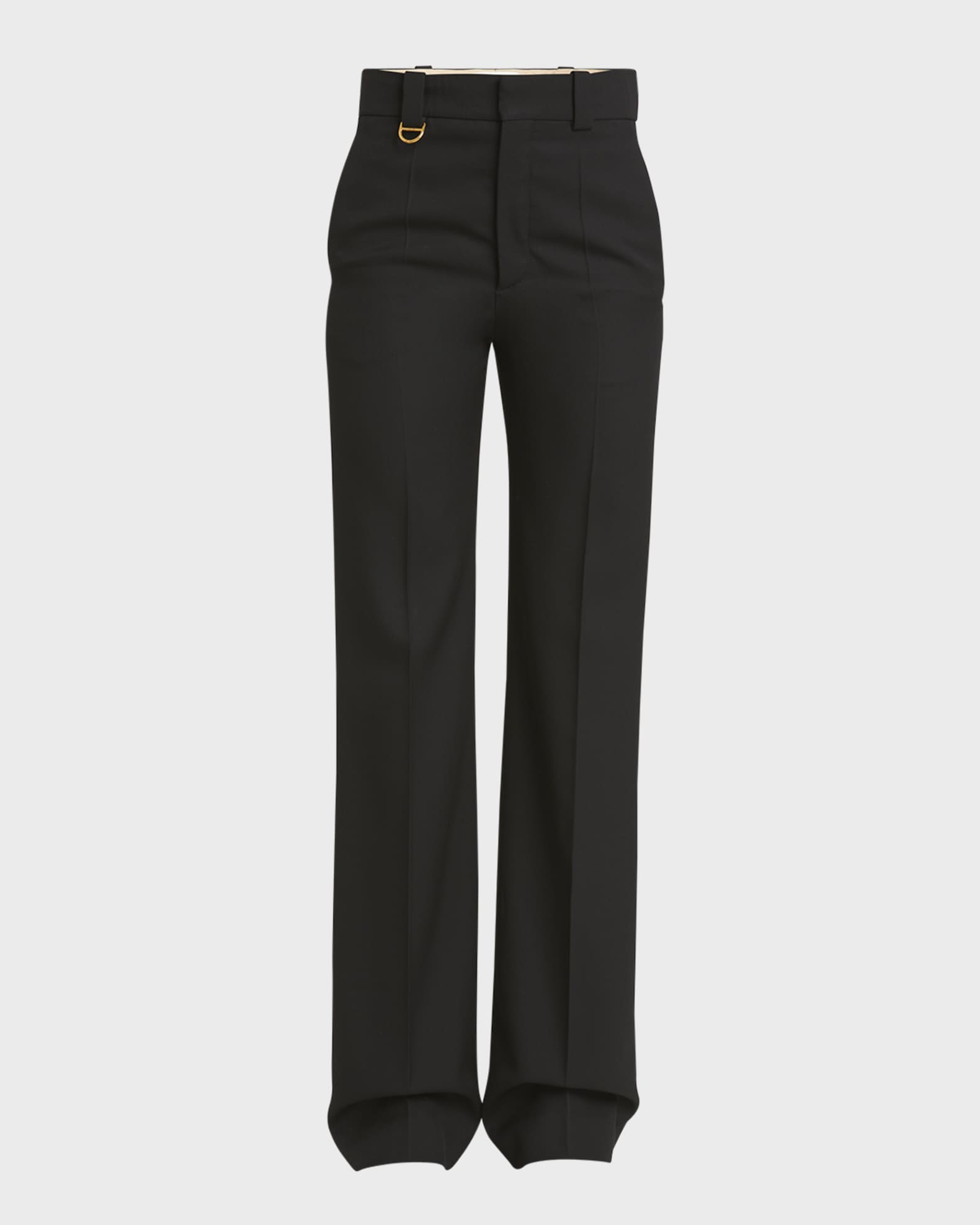 Grain De Poudre Pleated Wool Trousers 0