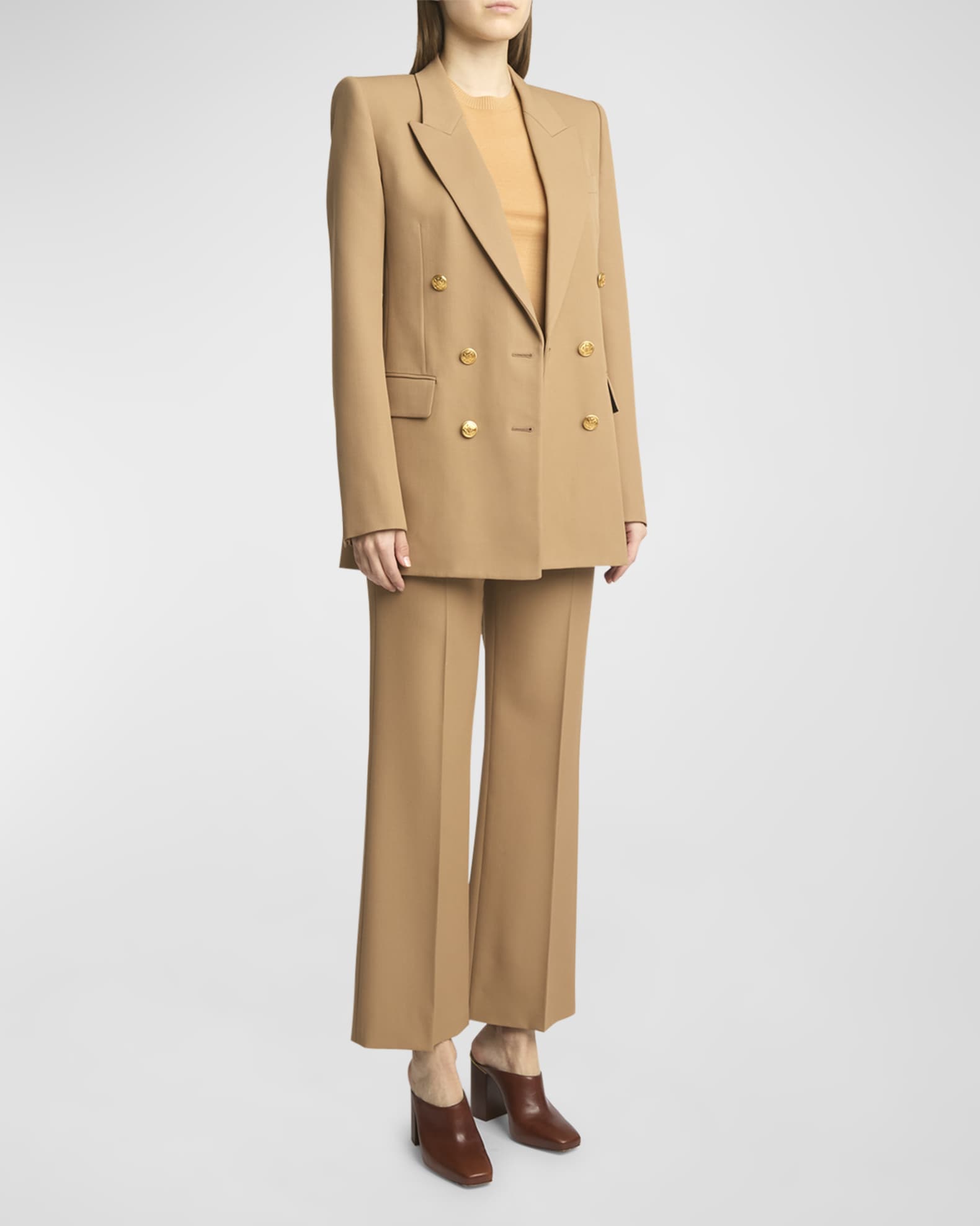 Grain De Poudre Wool Blazer Jacket 1