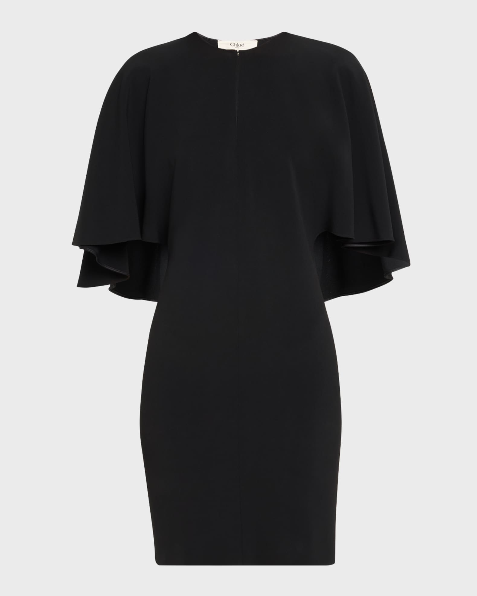 Jersey Mini Dress with Shawl Back 0