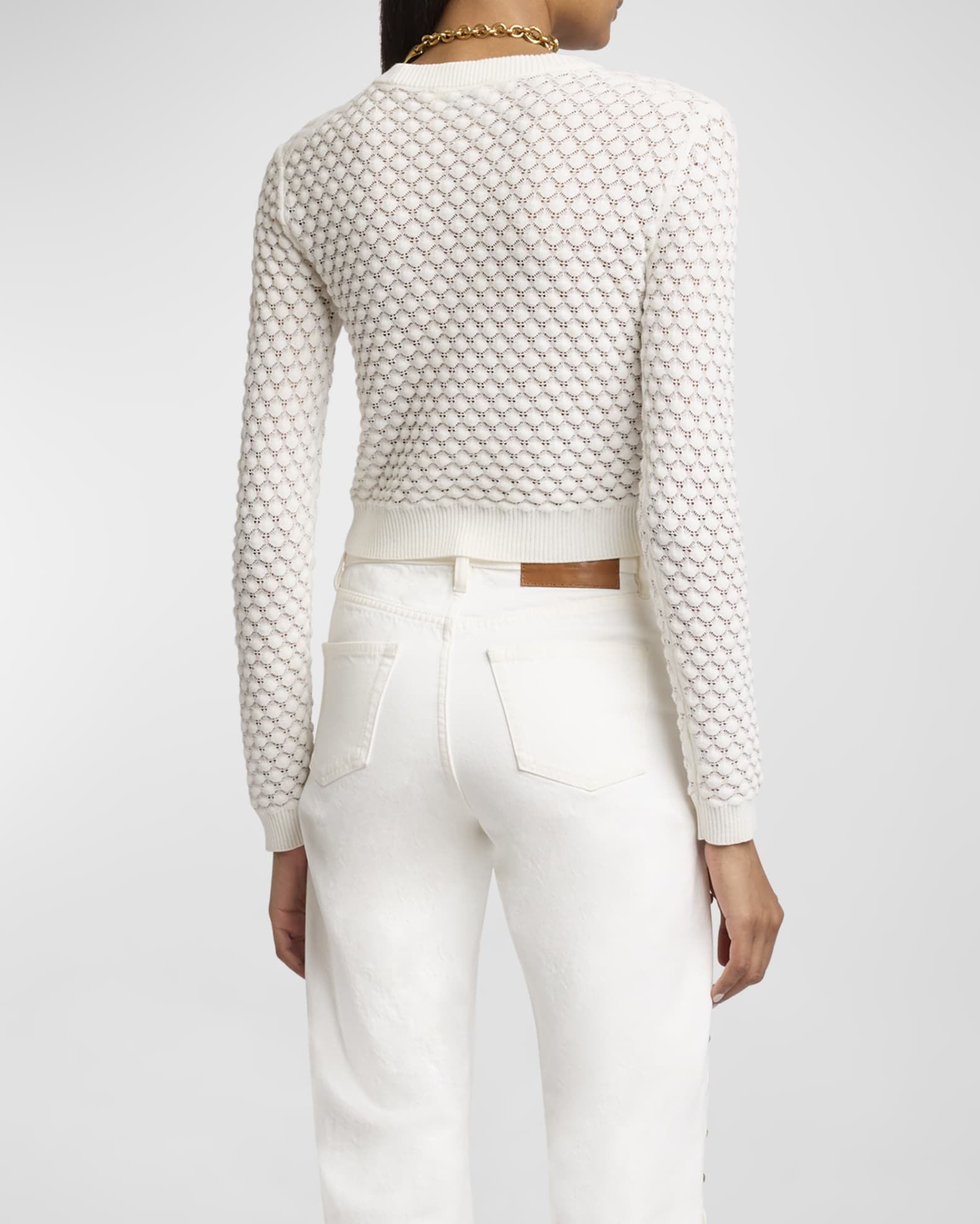 See by chloe pointelle pullover store