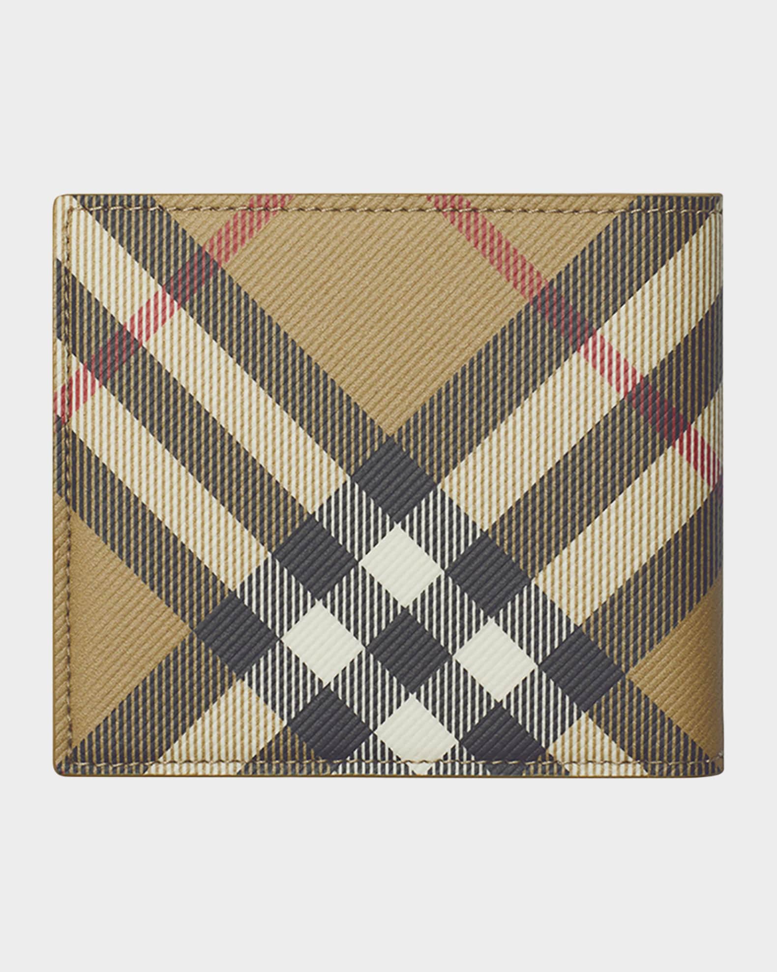Men's Check Bifold Wallet 1