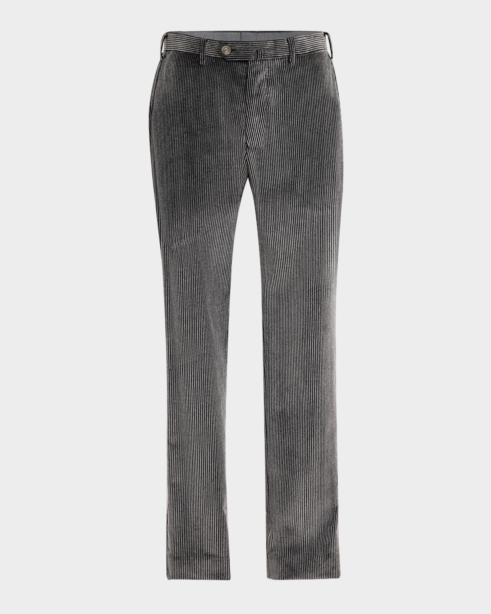 100% Cotton Flat Front Corduroy Pants/P3103