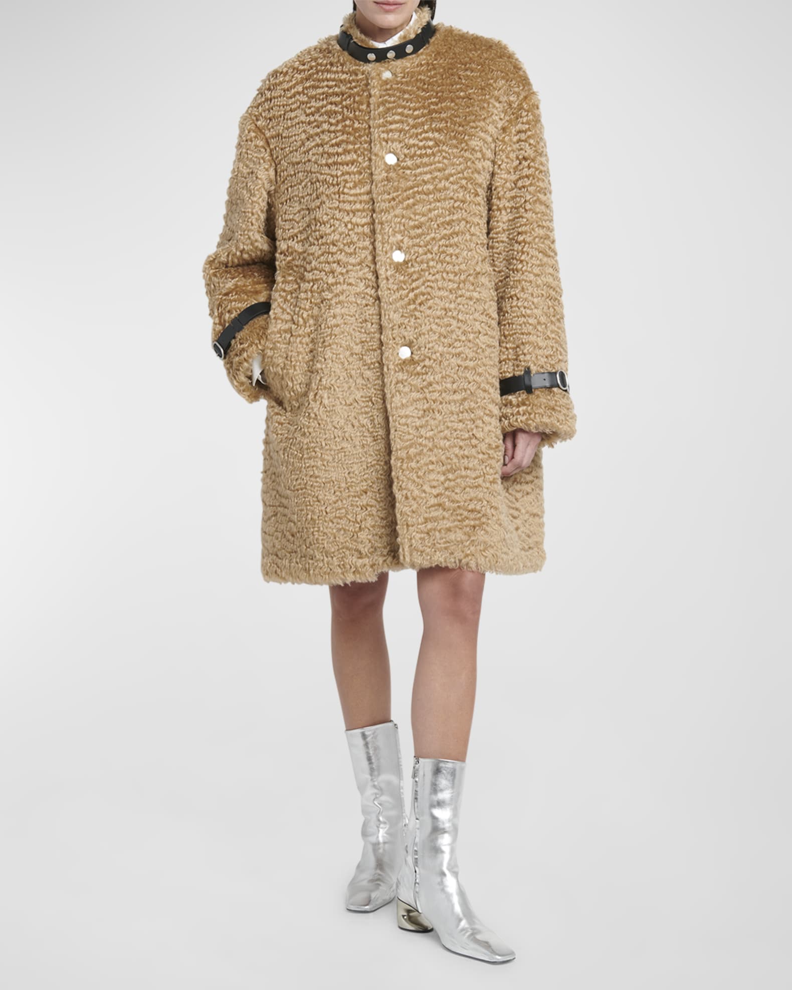 Wavy Mohair Coat