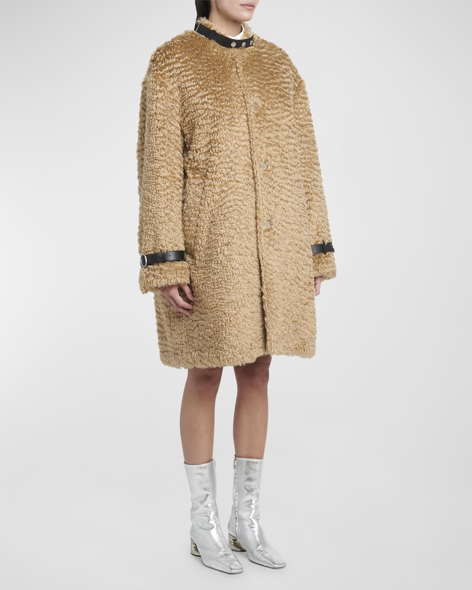 Jil Sander Wavy Mohair Coat | Neiman Marcus