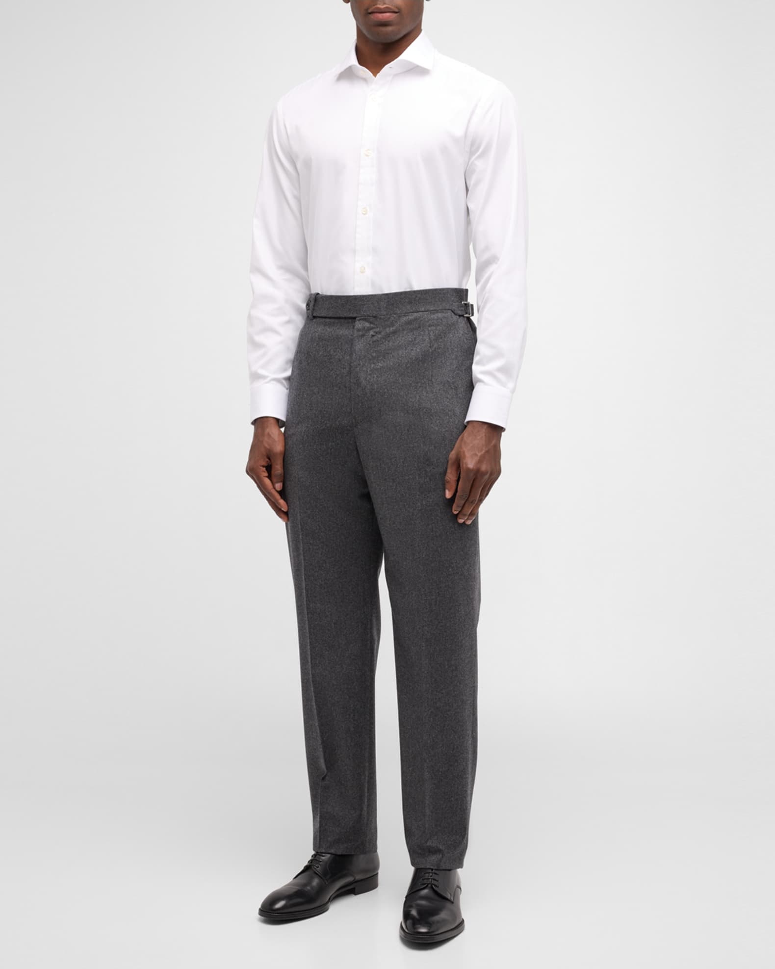 Men's Cotton Twill Spread-Collar Sport Shirt 1