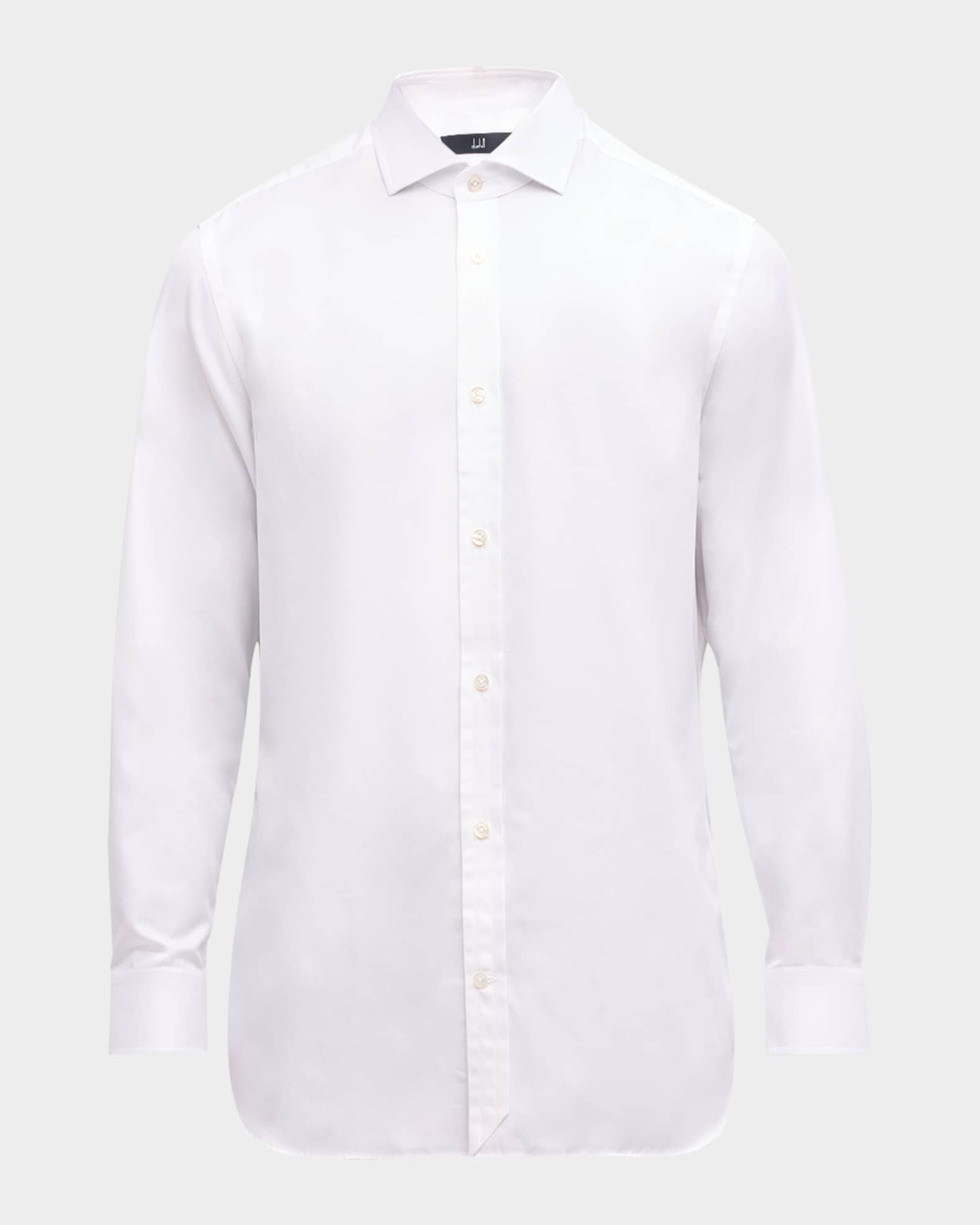 Men's Cotton Twill Spread-Collar Sport Shirt 0